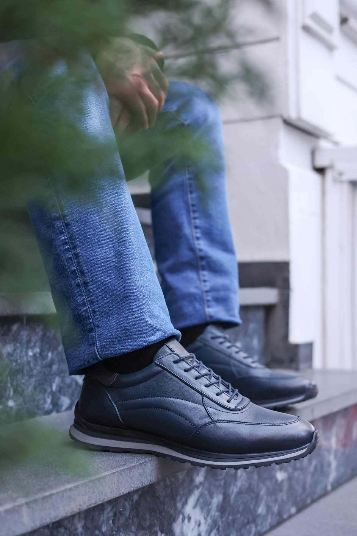 Hakiki Deri Erkek Spor Ayakkabı 855MA415 - Görsel 2