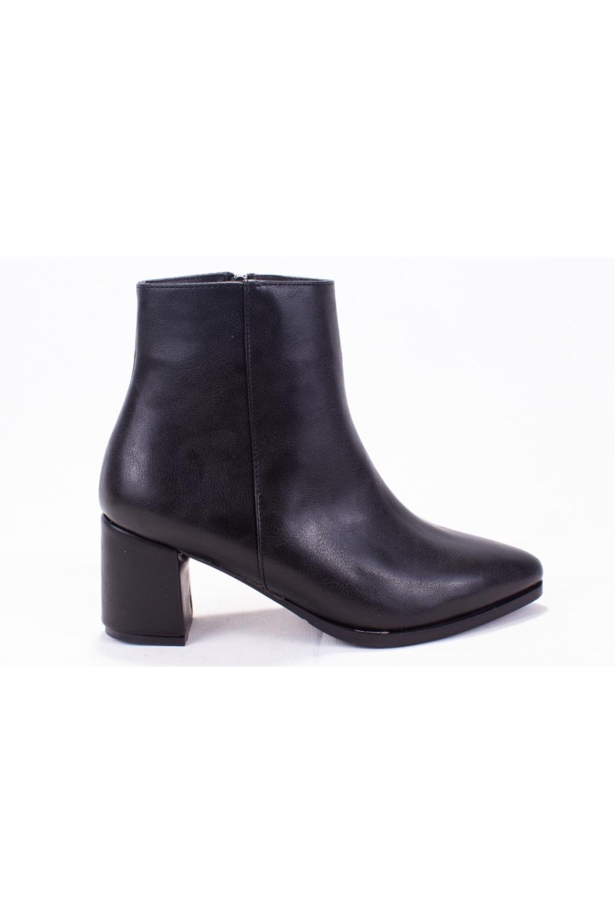 DZA07-998700 Siyah Klasik Topuklu Kadın Bot - Görsel 3