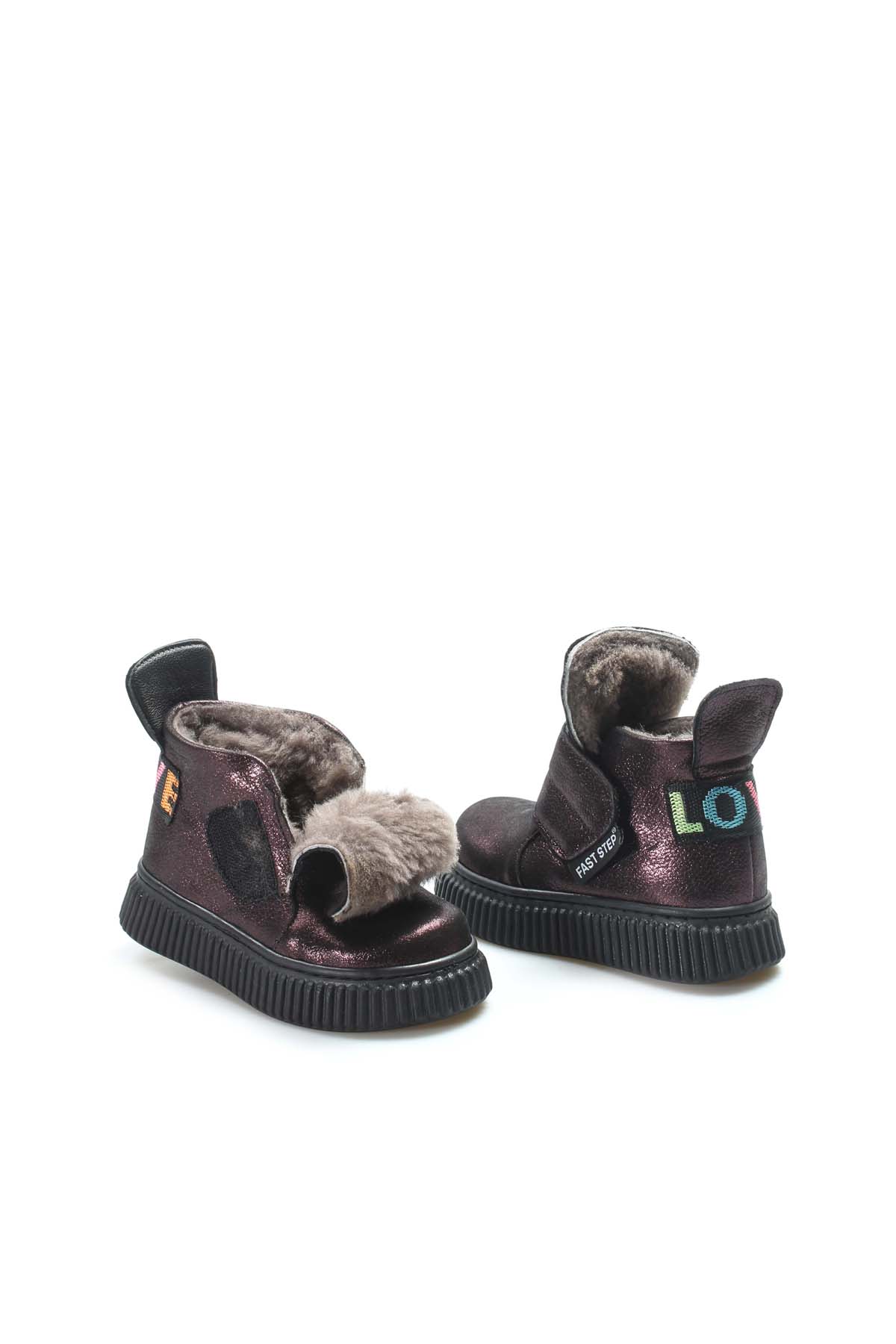 Hakiki Deri Kürklü Unisex Çocuk Klasik Bot 769KXA140 - Görsel 6