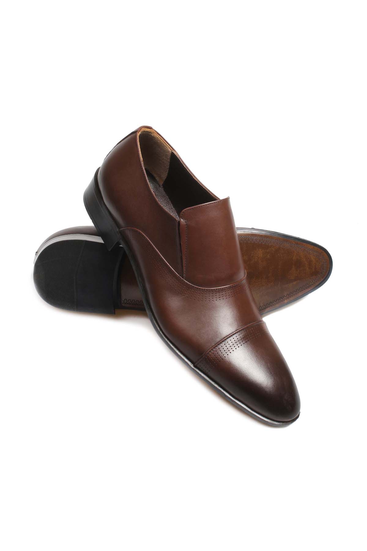 Fast Step Fast Step Kahverengi Hakiki Deri Erkek Klasik Ayakkabı 741MA2012-10 | Flo Kahverengi - 4. görsel