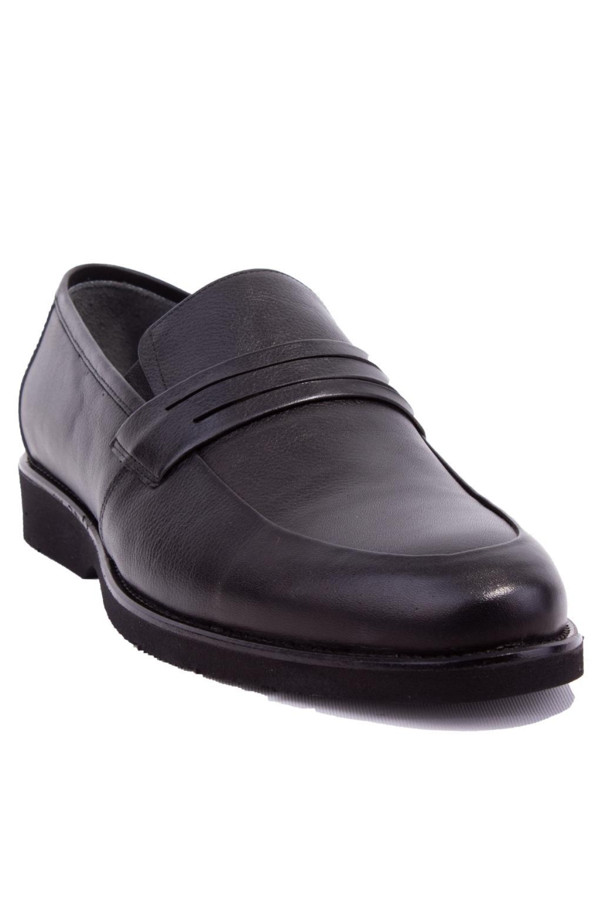 DMA08- 028 Siyah Ortopedik Günlük Erkek Deri Ayakkabı - Görsel 2