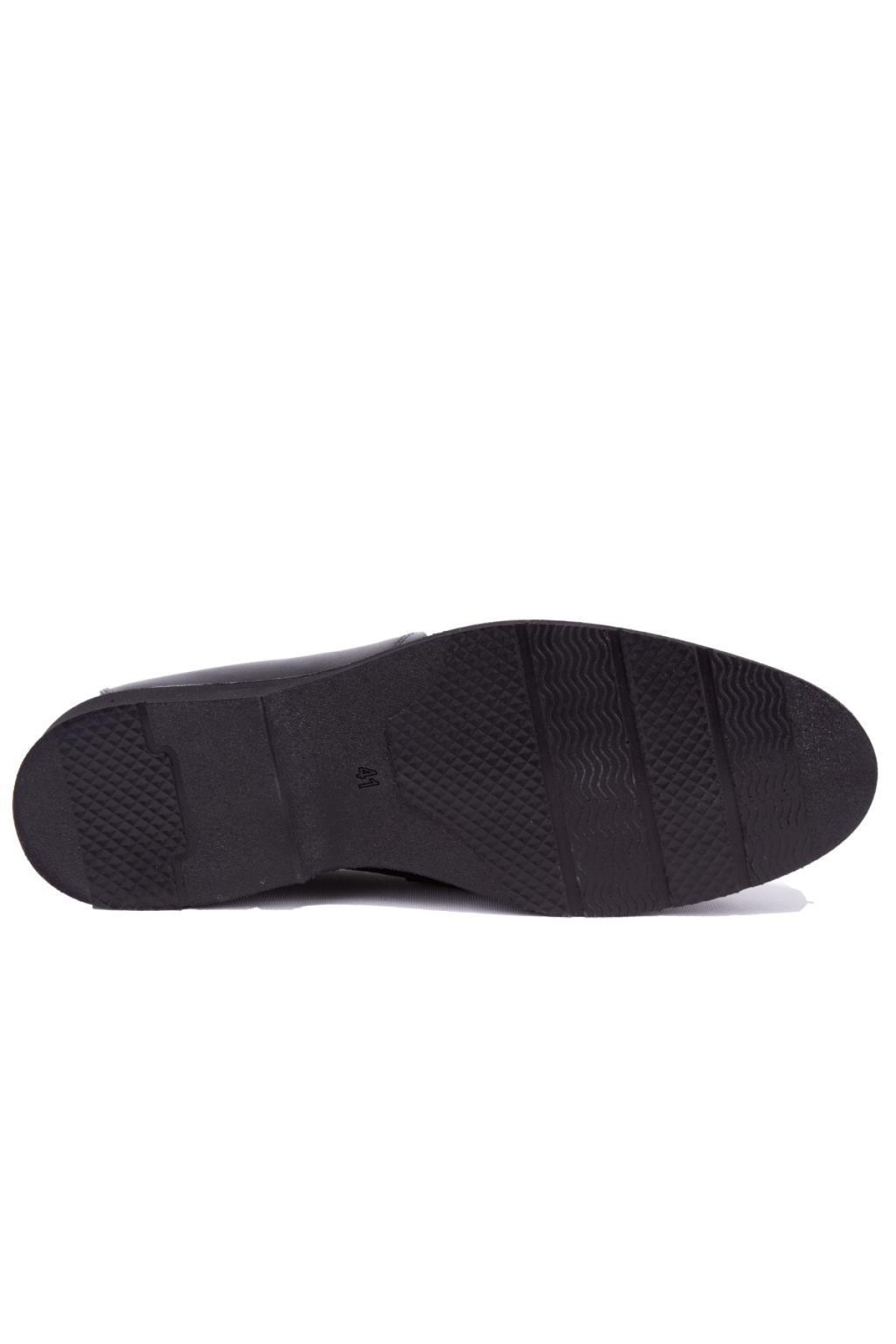 DMA08- 028 Siyah Ortopedik Günlük Erkek Deri Ayakkabı - Görsel 5
