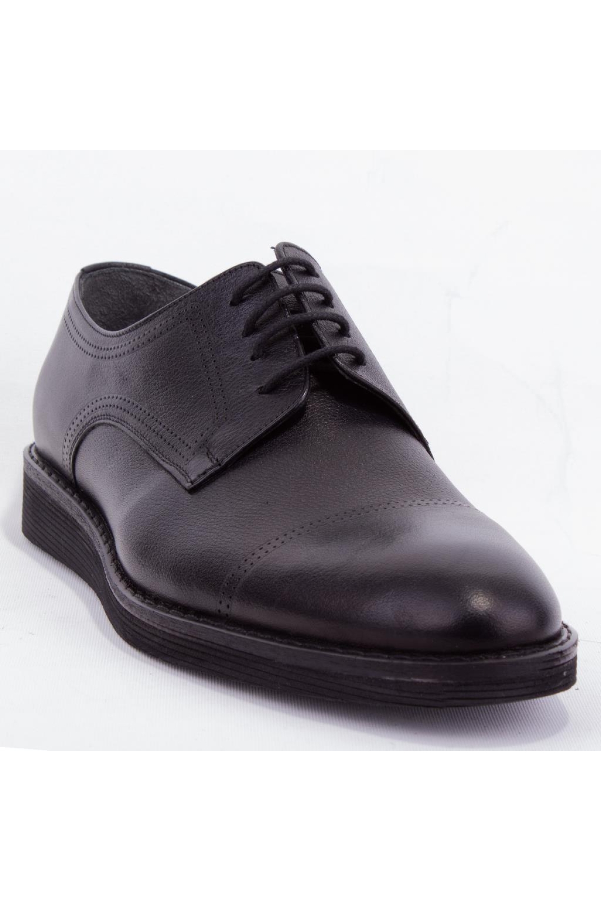 DMA08-811 Siyah Ortopedik Günlük Erkek Deri Ayakkabı - Görsel 2