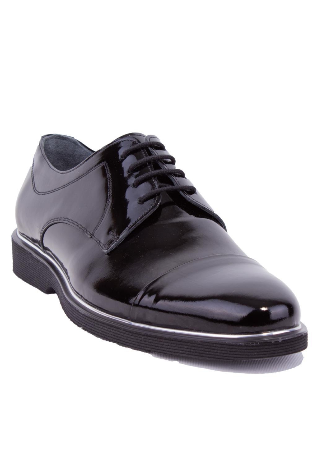 DMA08-025 Siyah Rugan Ortopedik Günlük Erkek Deri Ayakkabı - Görsel 2