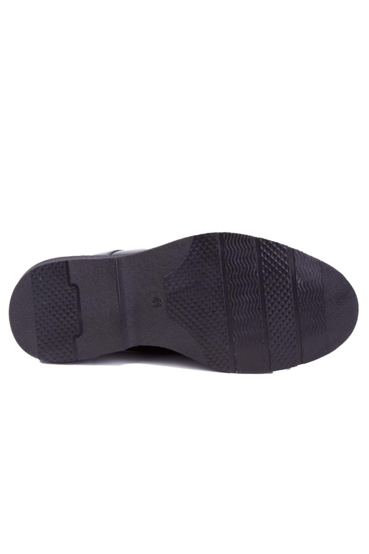DMA08-025 Siyah Rugan Ortopedik Günlük Erkek Deri Ayakkabı - Görsel 5