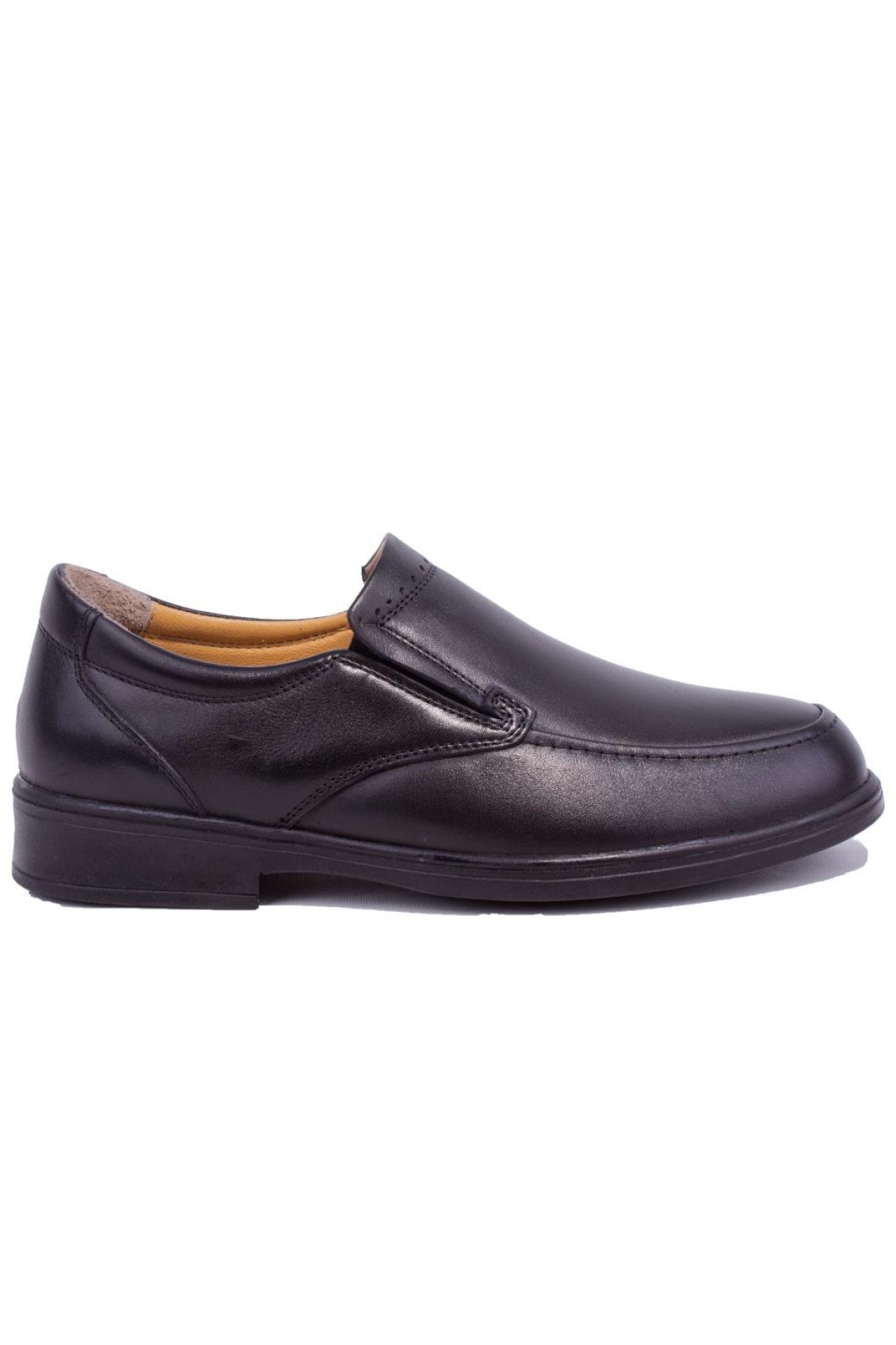 DMA08-09 Siyah Ortopedik Günlük Erkek Deri Ayakkabı - Görsel 3