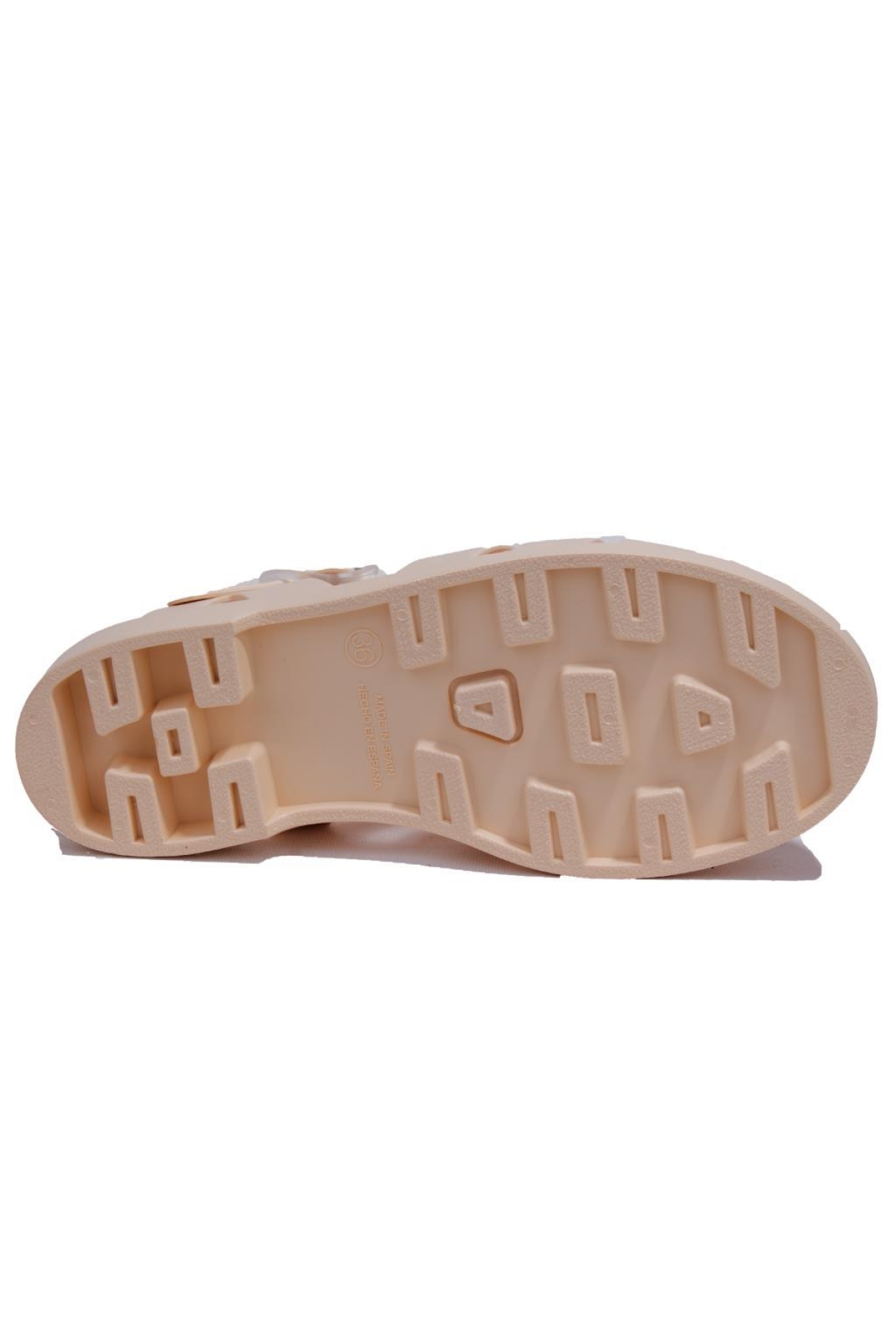 S10259 Bıarrıtz Mate Bej Ortopedik Günlük Kadın Sandalet - Görsel 5