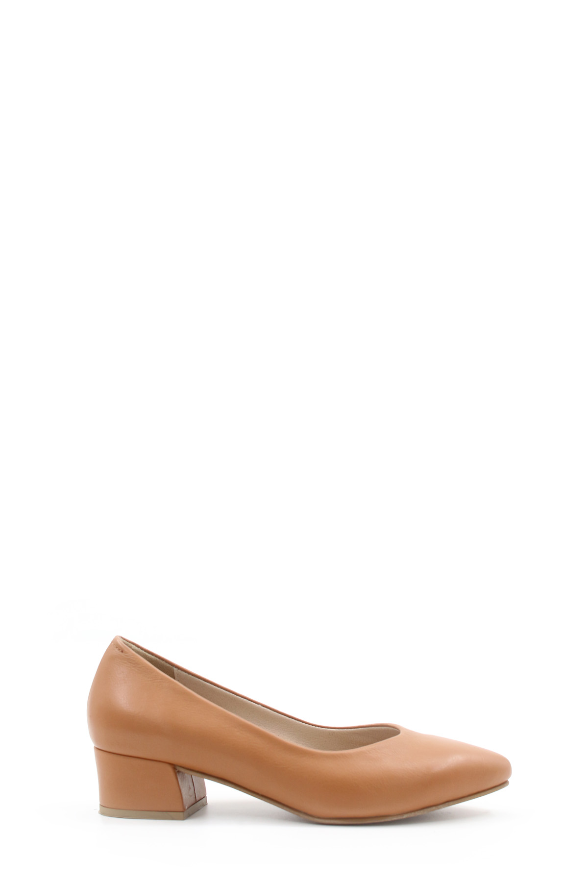 Hakiki Deri Kadın Kalın Topuklu Ayakkabı 792ZA051-801 - Görsel 2