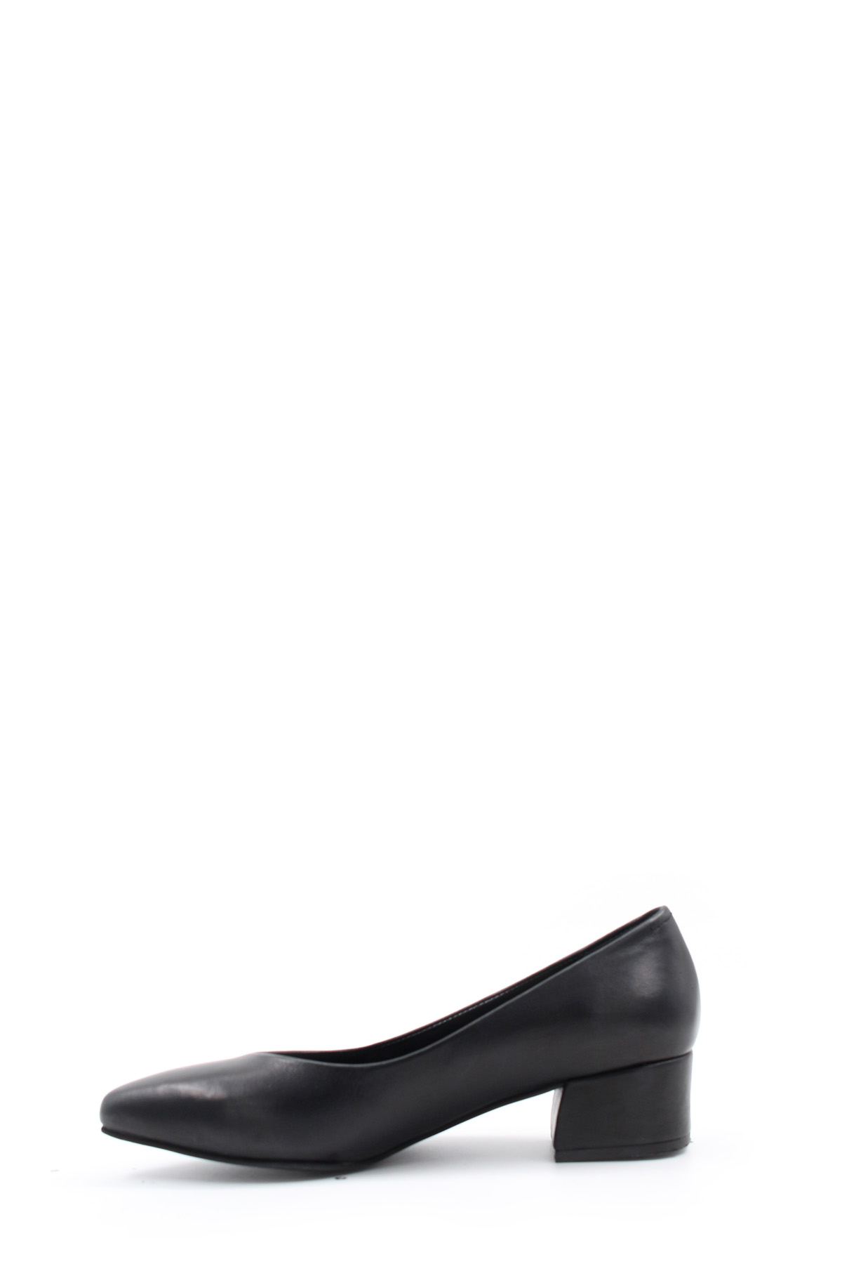 Hakiki Deri Kadın Kalın Topuklu Ayakkabı 792ZA051-801 - Görsel 3