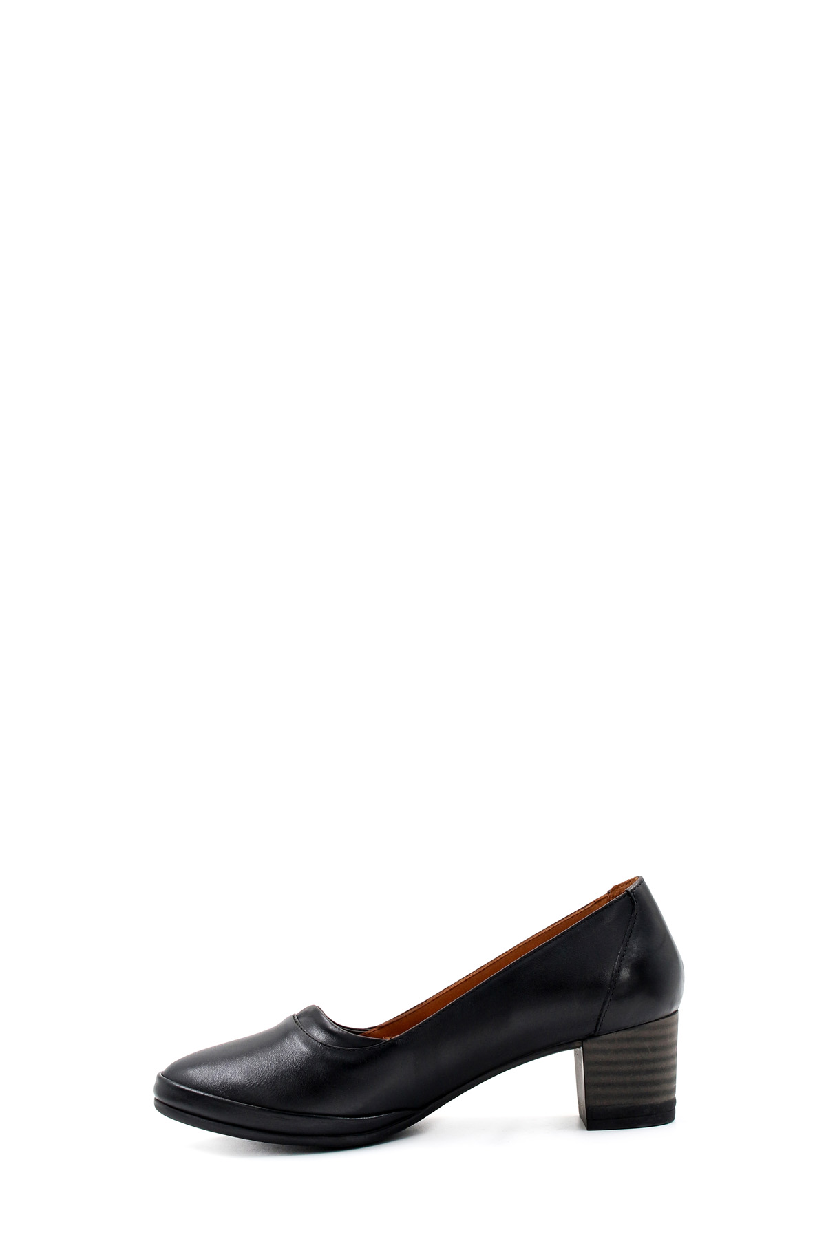 Hakiki Deri Kadın Kalın Topuklu Ayakkabı 411ZA277 - Görsel 4