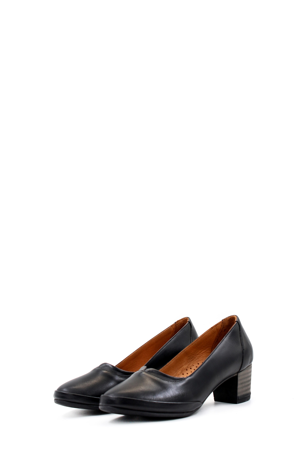 Hakiki Deri Kadın Kalın Topuklu Ayakkabı 411ZA277 - Görsel 7
