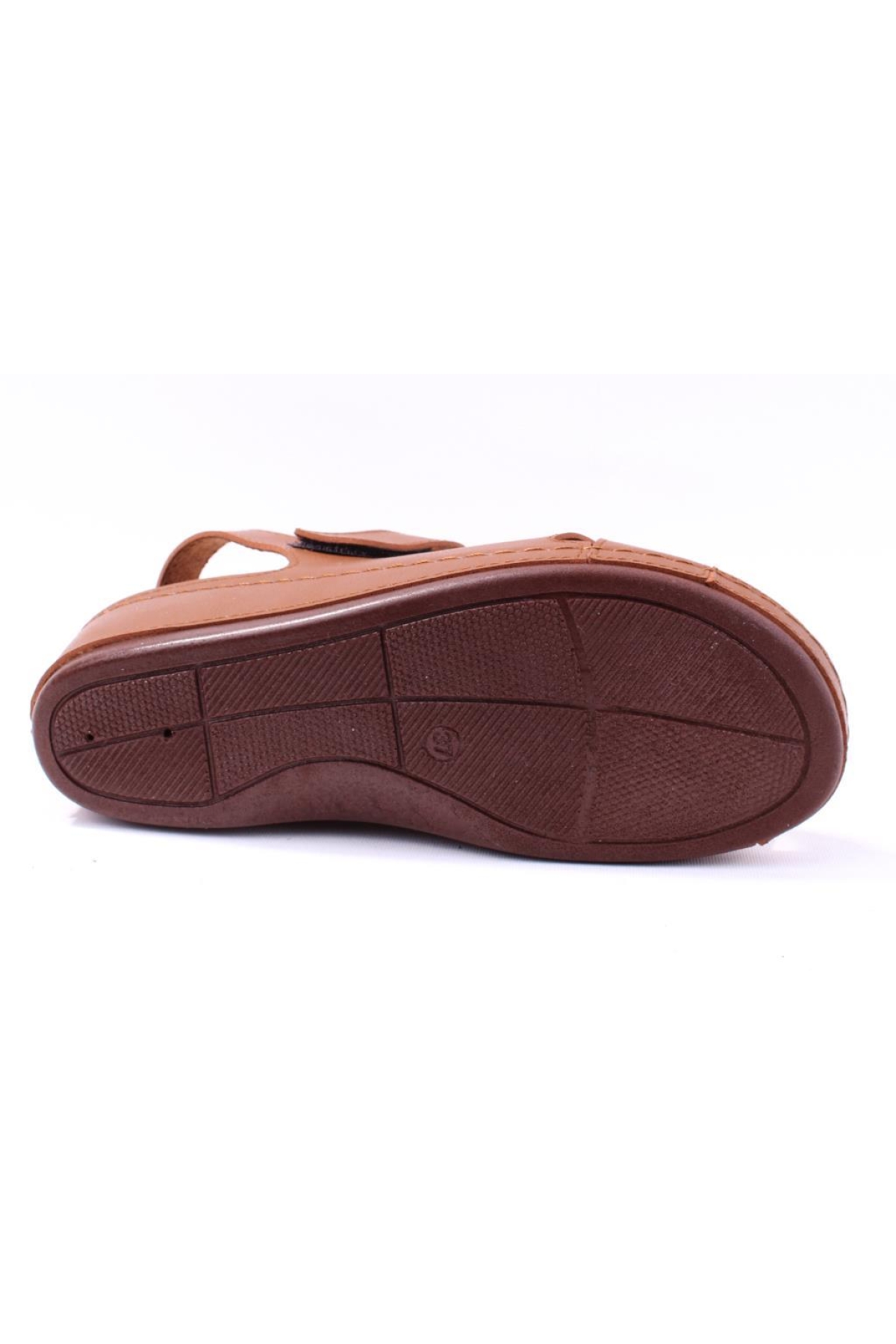 DZA37-1810 Taba Günlük Ortopedik Kadın Sandalet - Görsel 5