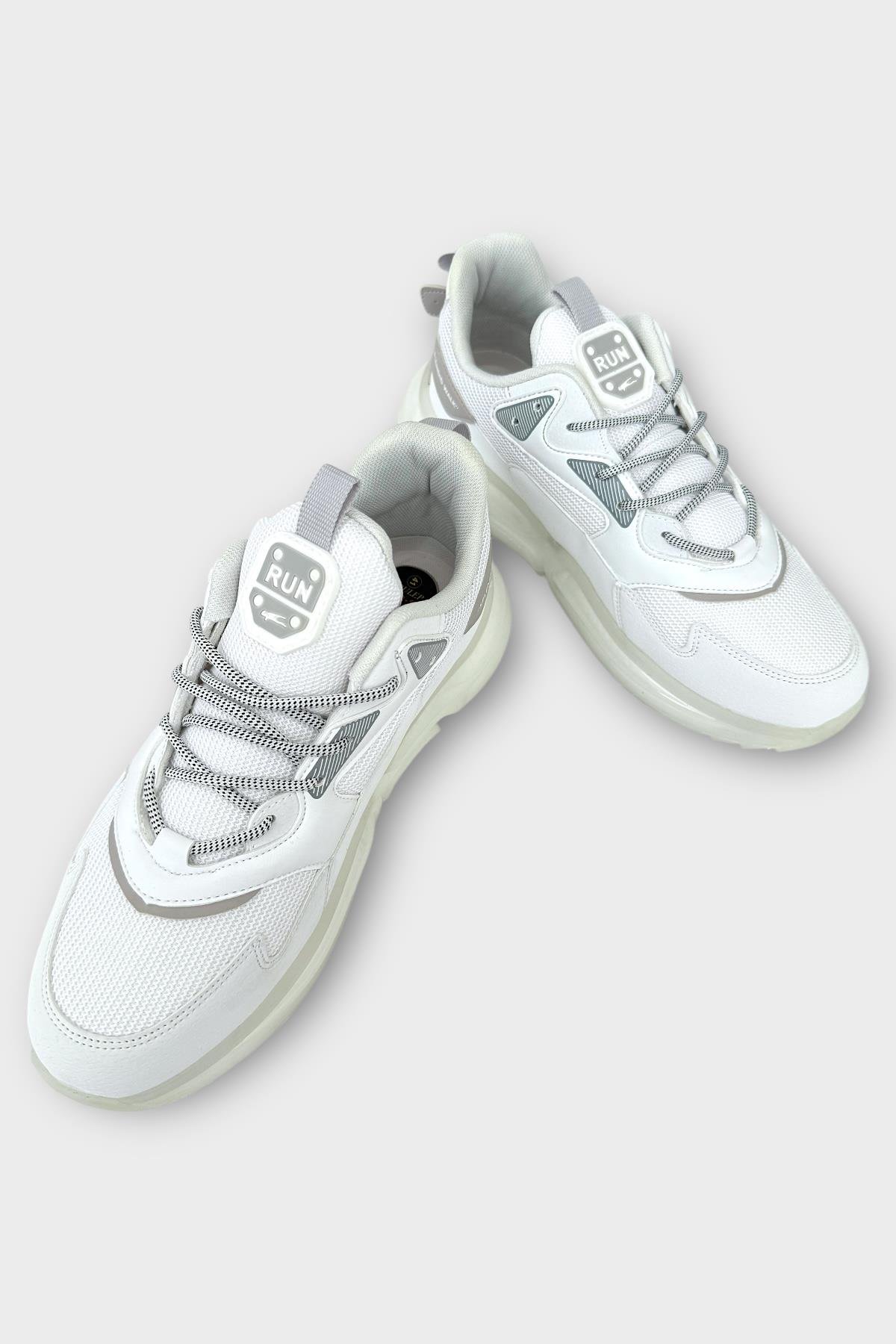 Su İtici Balon Taban Mevsimlik Spor Ayakkabı BEYAZ - Görsel 4