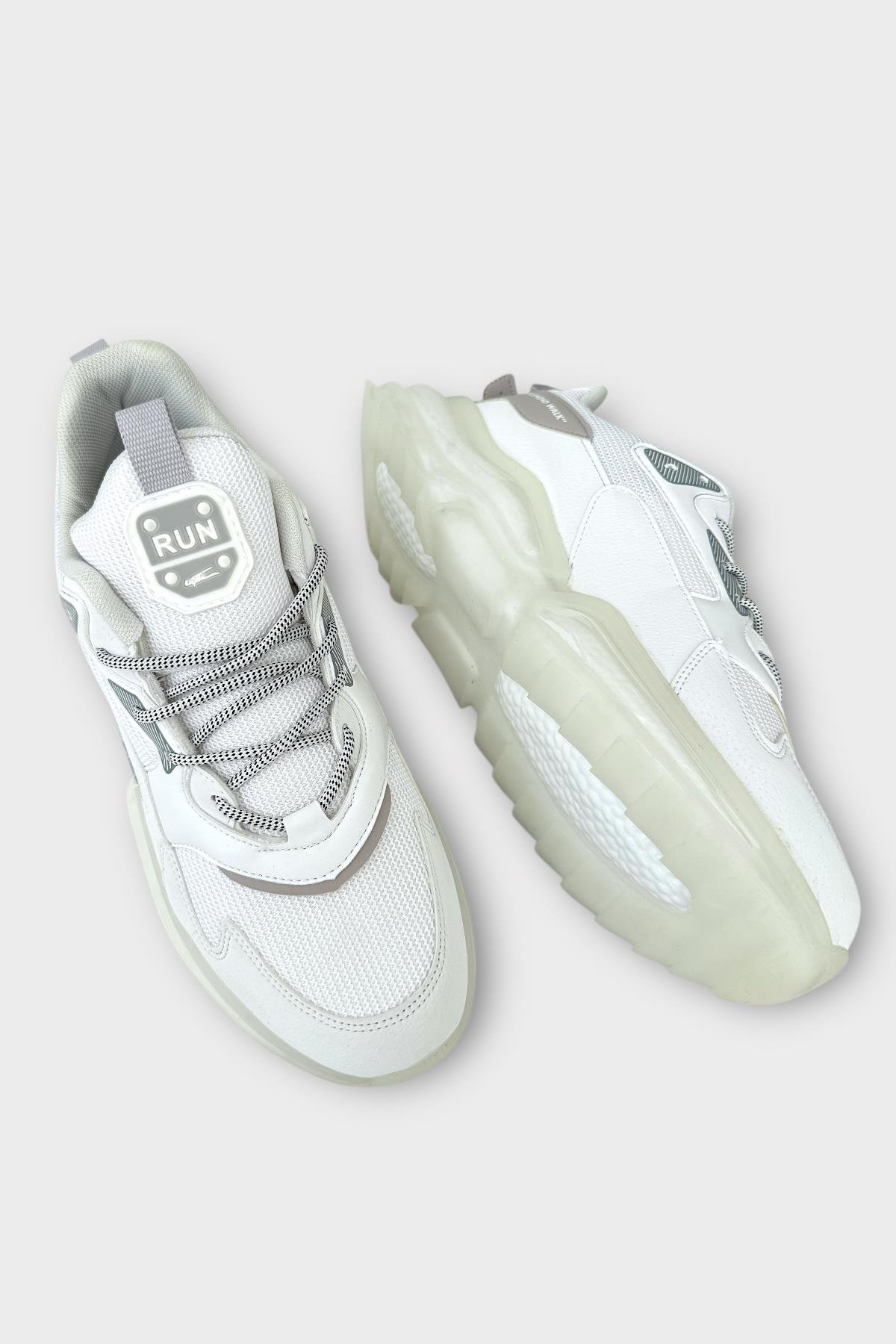 Su İtici Balon Taban Mevsimlik Spor Ayakkabı BEYAZ - Görsel 5