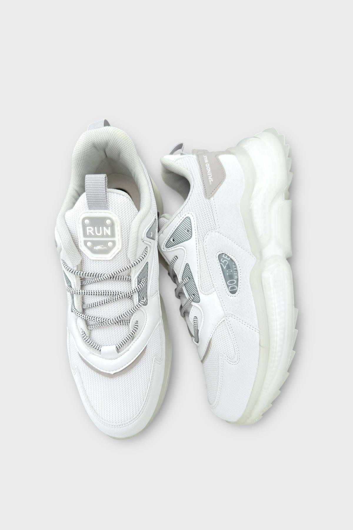 Su İtici Balon Taban Mevsimlik Spor Ayakkabı BEYAZ - Görsel 7