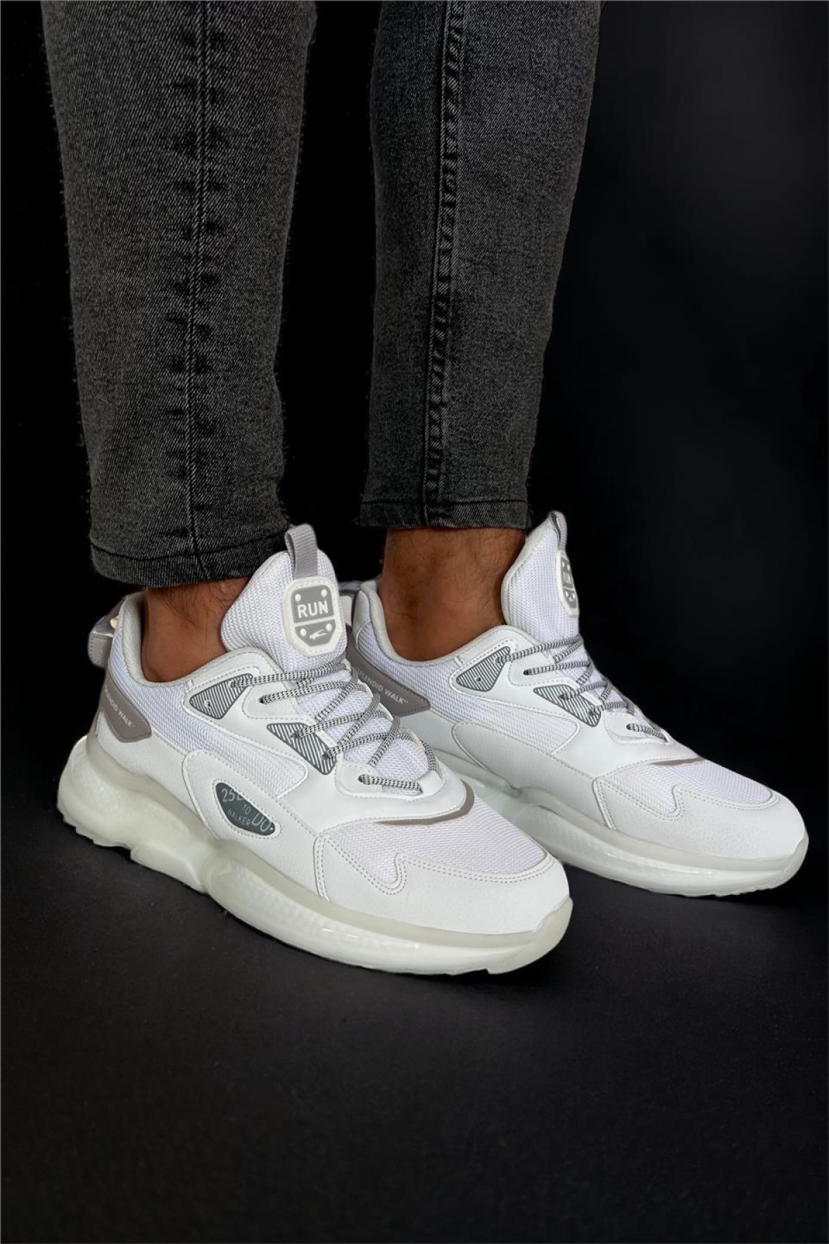 Su İtici Balon Taban Mevsimlik Spor Ayakkabı BEYAZ - Görsel 8