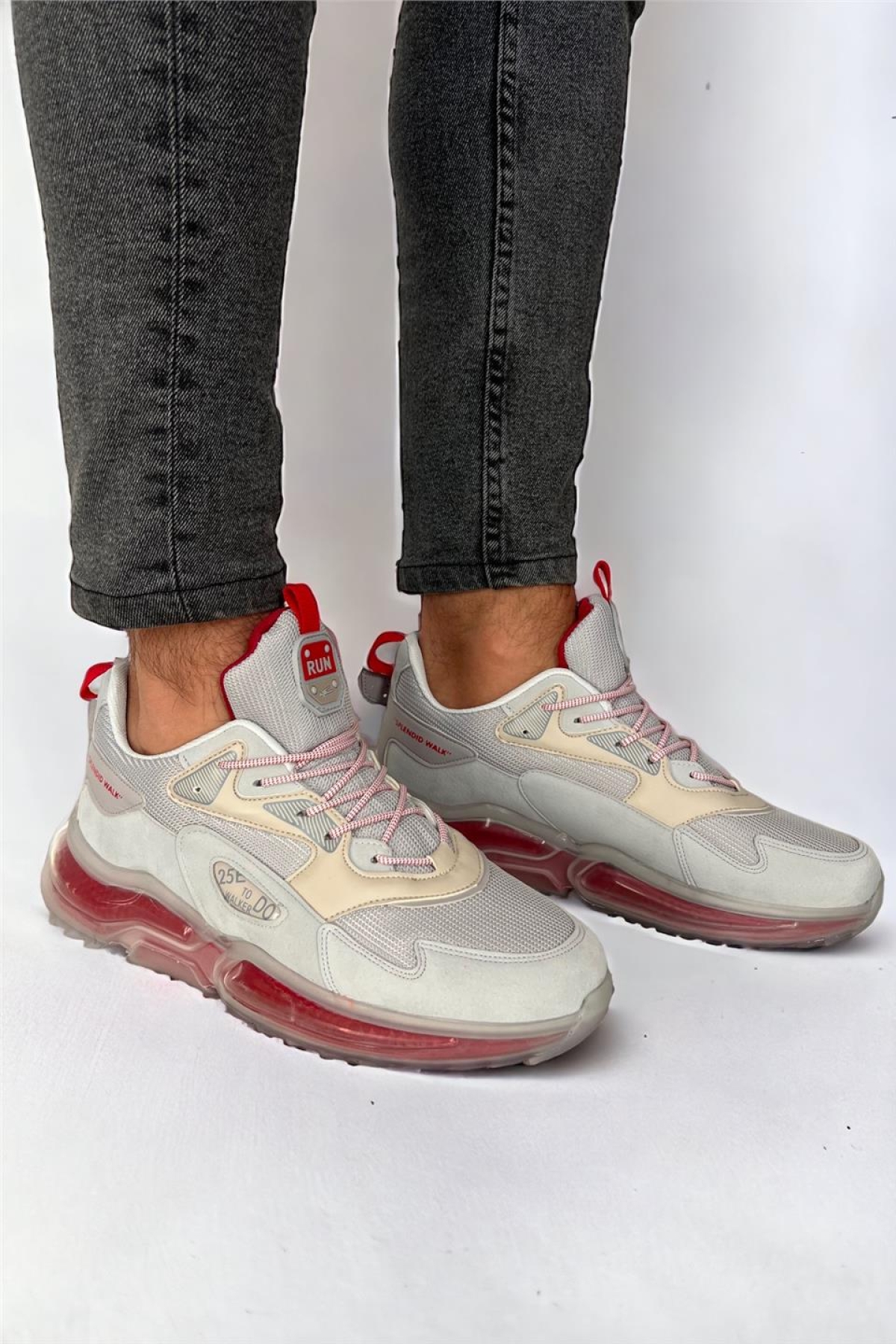 Su İtici Balon Taban Mevsimlik Spor Ayakkabı BEJ - Görsel 2