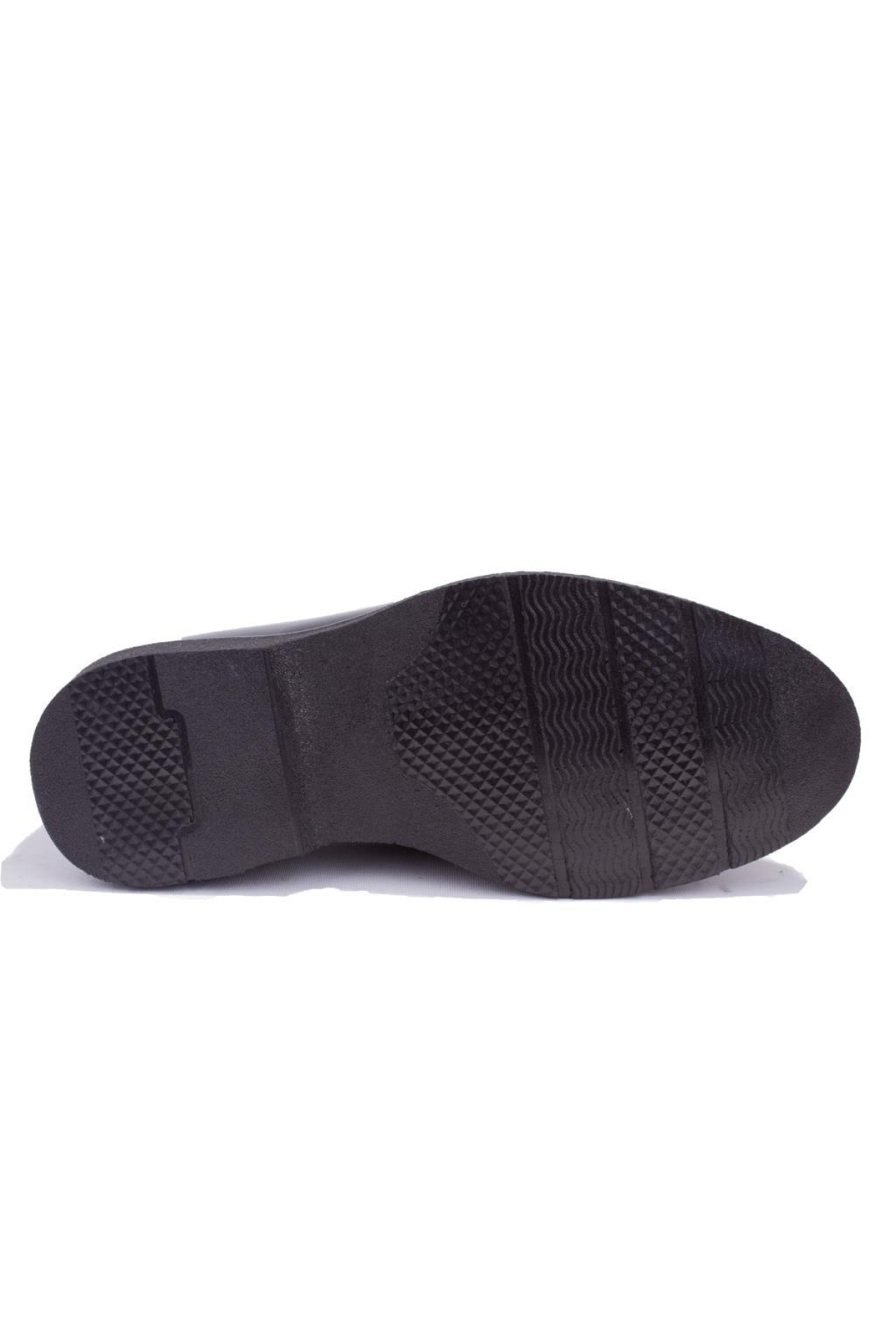 DMA08- 024 Siyah Rugan Ortopedik Günlük Erkek Deri Ayakkabı - Görsel 5