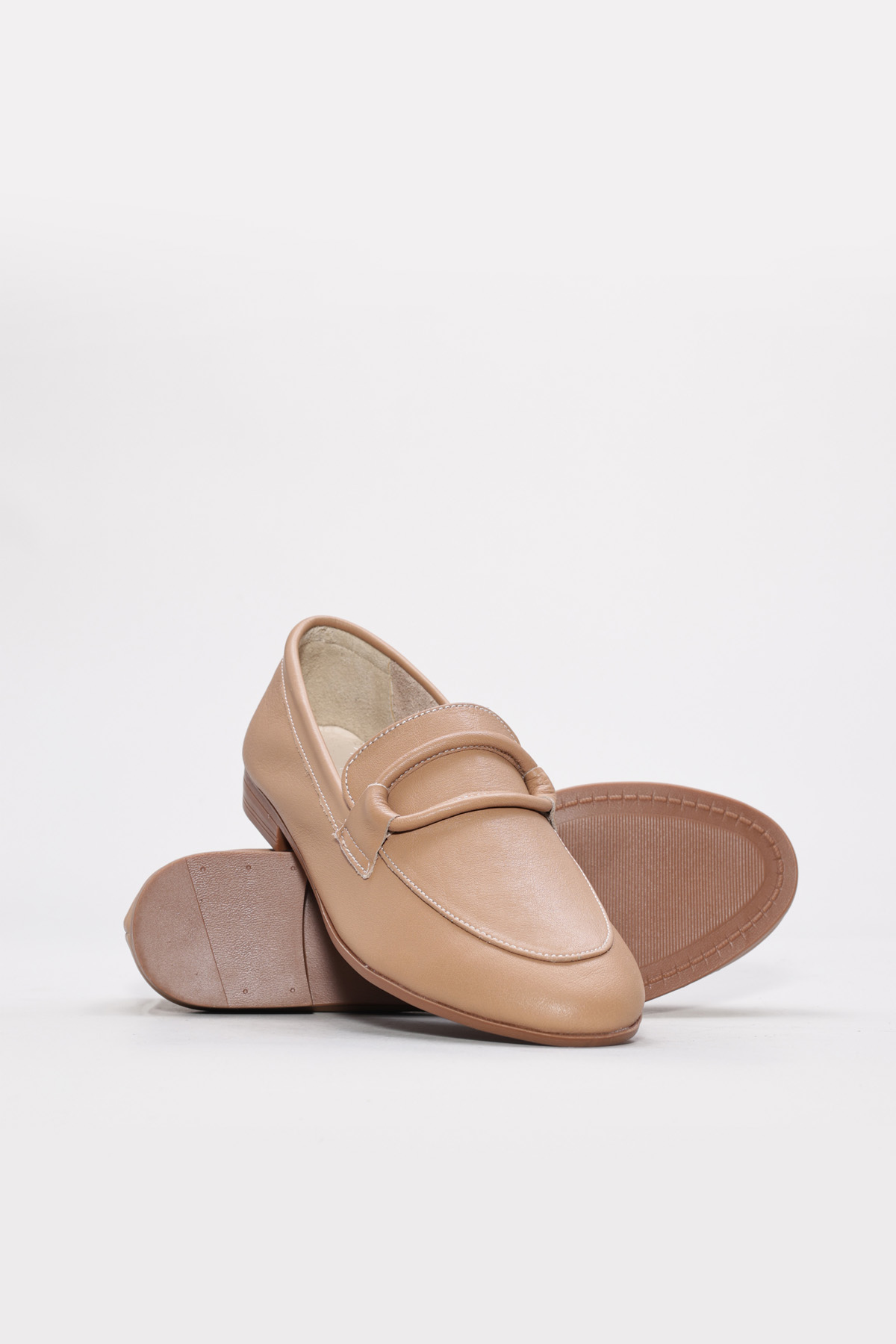 Hakiki Deri Kadın Babet Ayakkabı 419ZAE-16 - Görsel 4