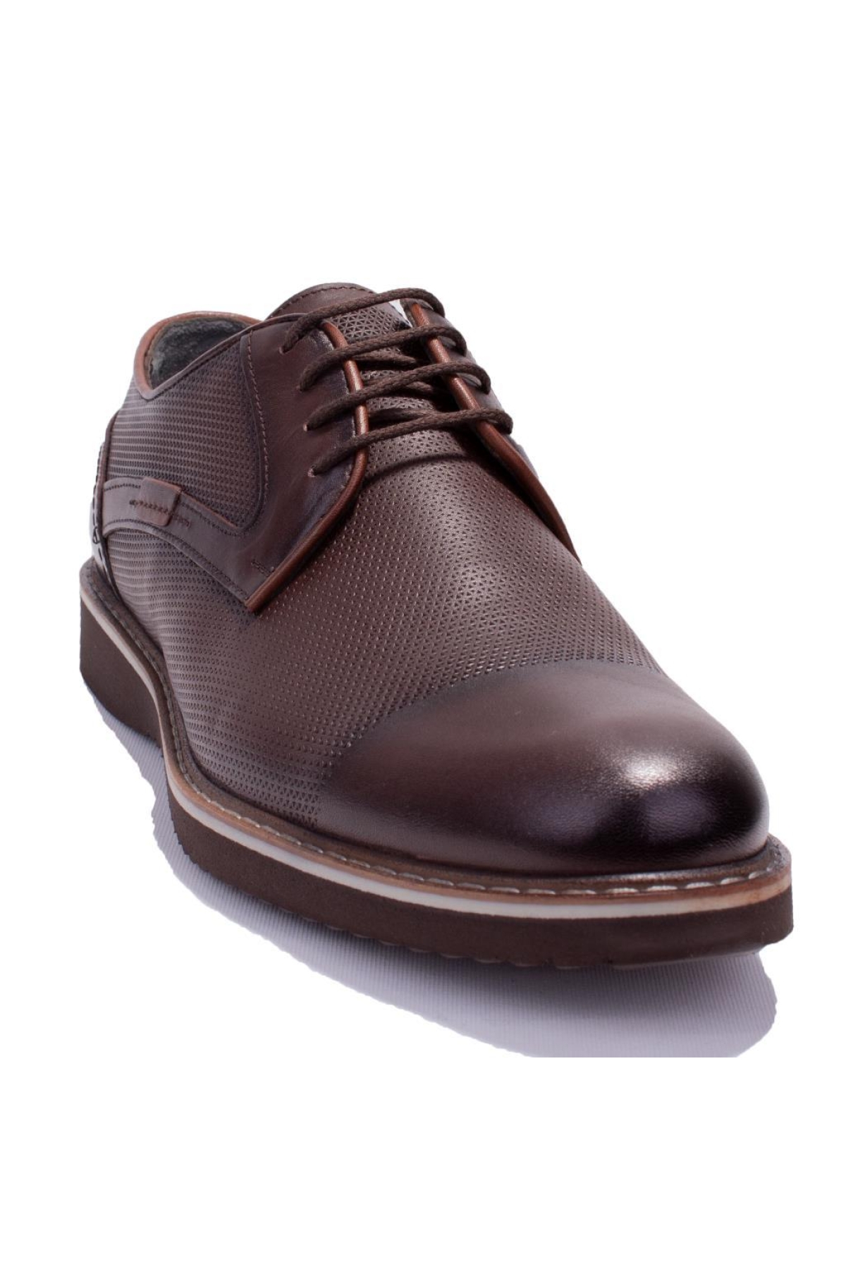 DMA08-1329 Siyah Ortopedik Günlük Erkek Deri Ayakkabı - Görsel 2