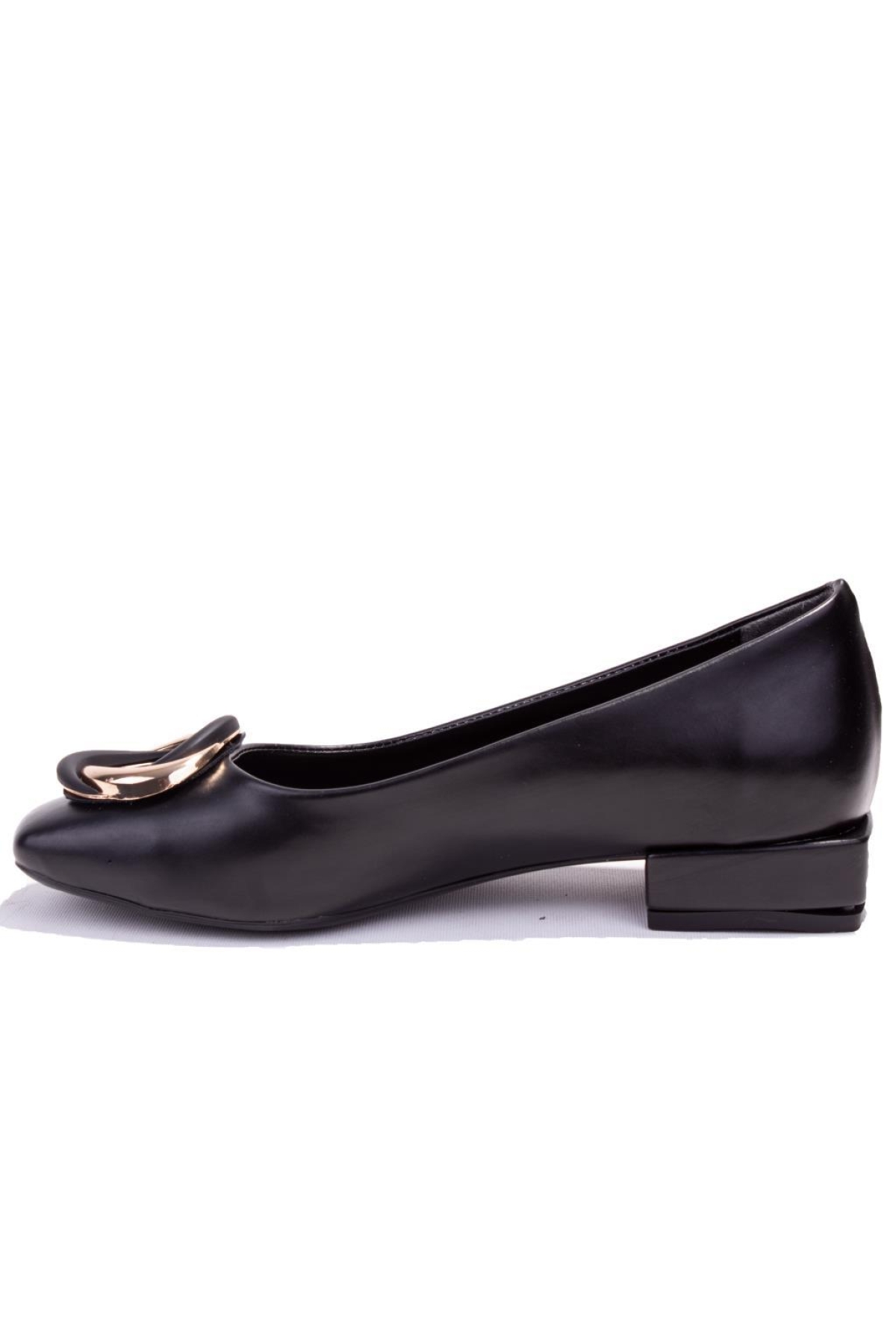 DZA07-8243810 Siyah Klasik Topuklu Kadın Ayakkabı - Görsel 4