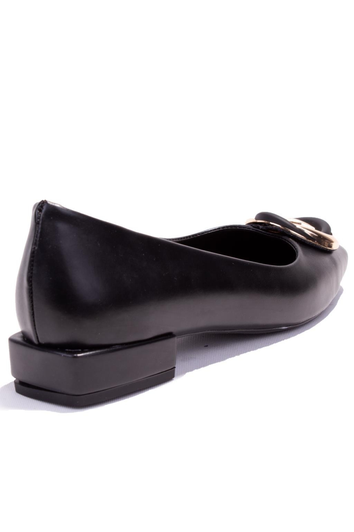 DZA07-8243810 Siyah Klasik Topuklu Kadın Ayakkabı - Görsel 5