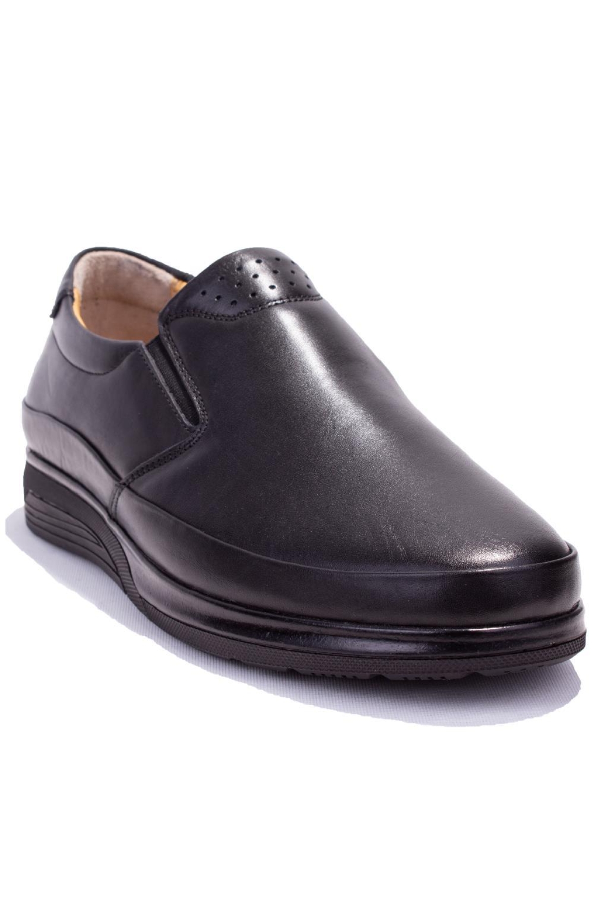 DMA08-429KS Siyah Ortopedik Günlük Erkek Deri Ayakkabı - Görsel 2
