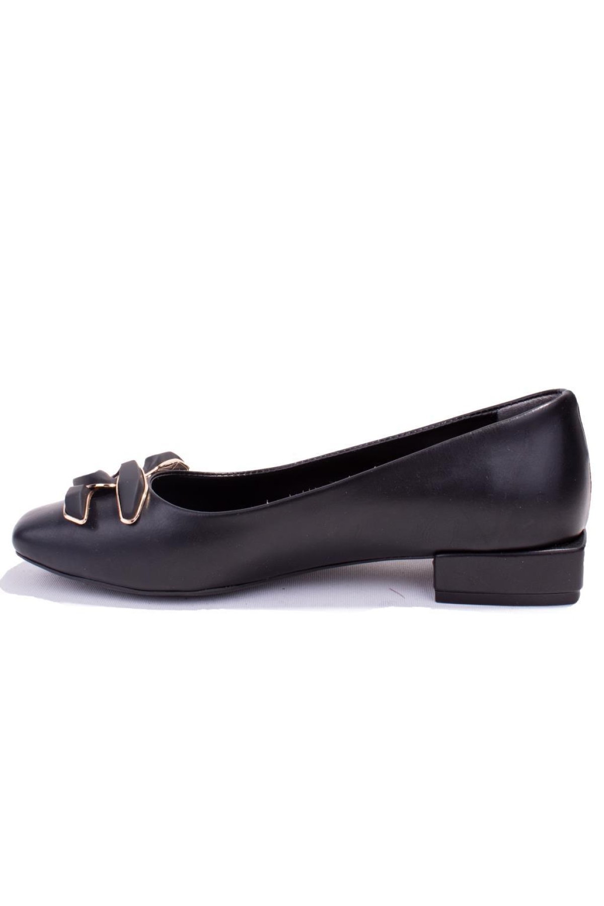 DZA07-8243606 Siyah Klasik Topuklu Kadın Ayakkabı - Görsel 4