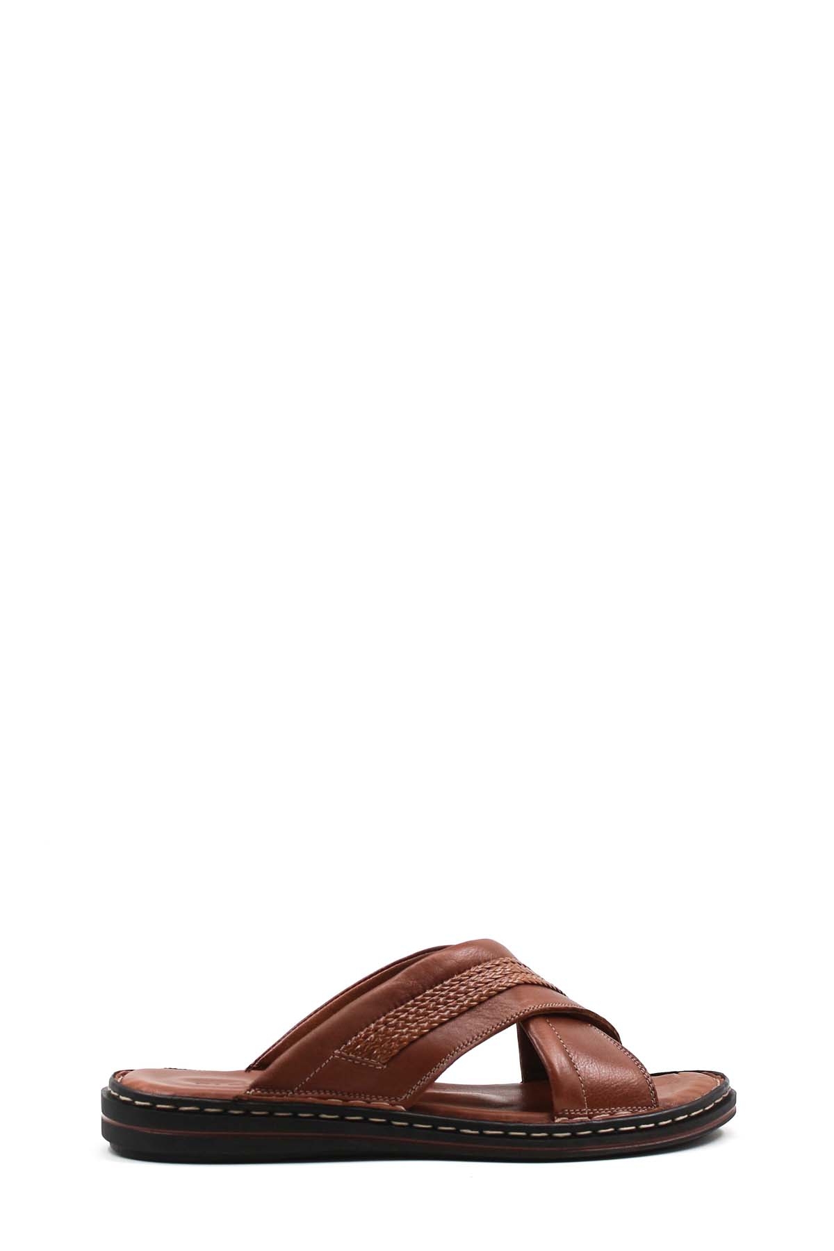 Hakiki Deri Erkek Düz Terlik 128MA173 - Görsel 2