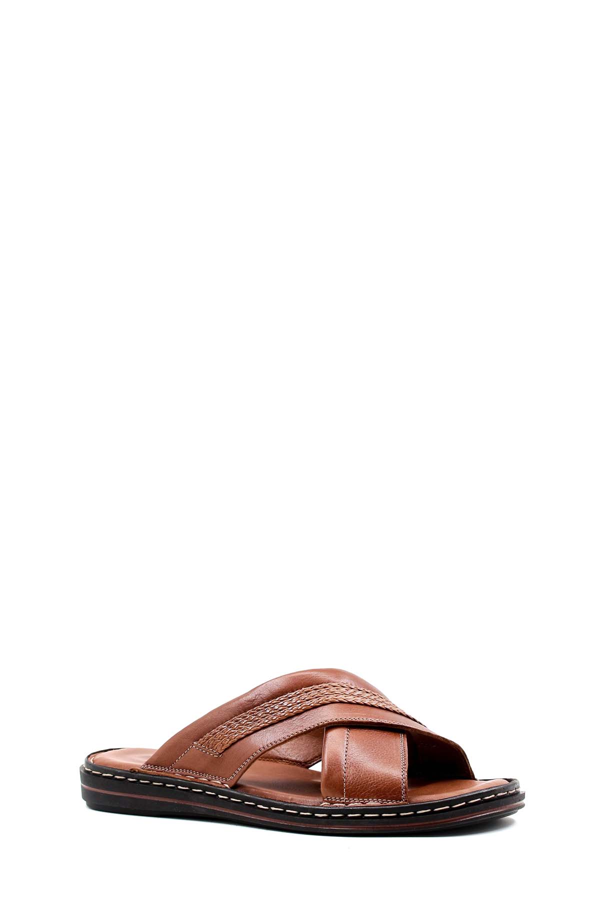 Hakiki Deri Erkek Düz Terlik 128MA173 - Görsel 4