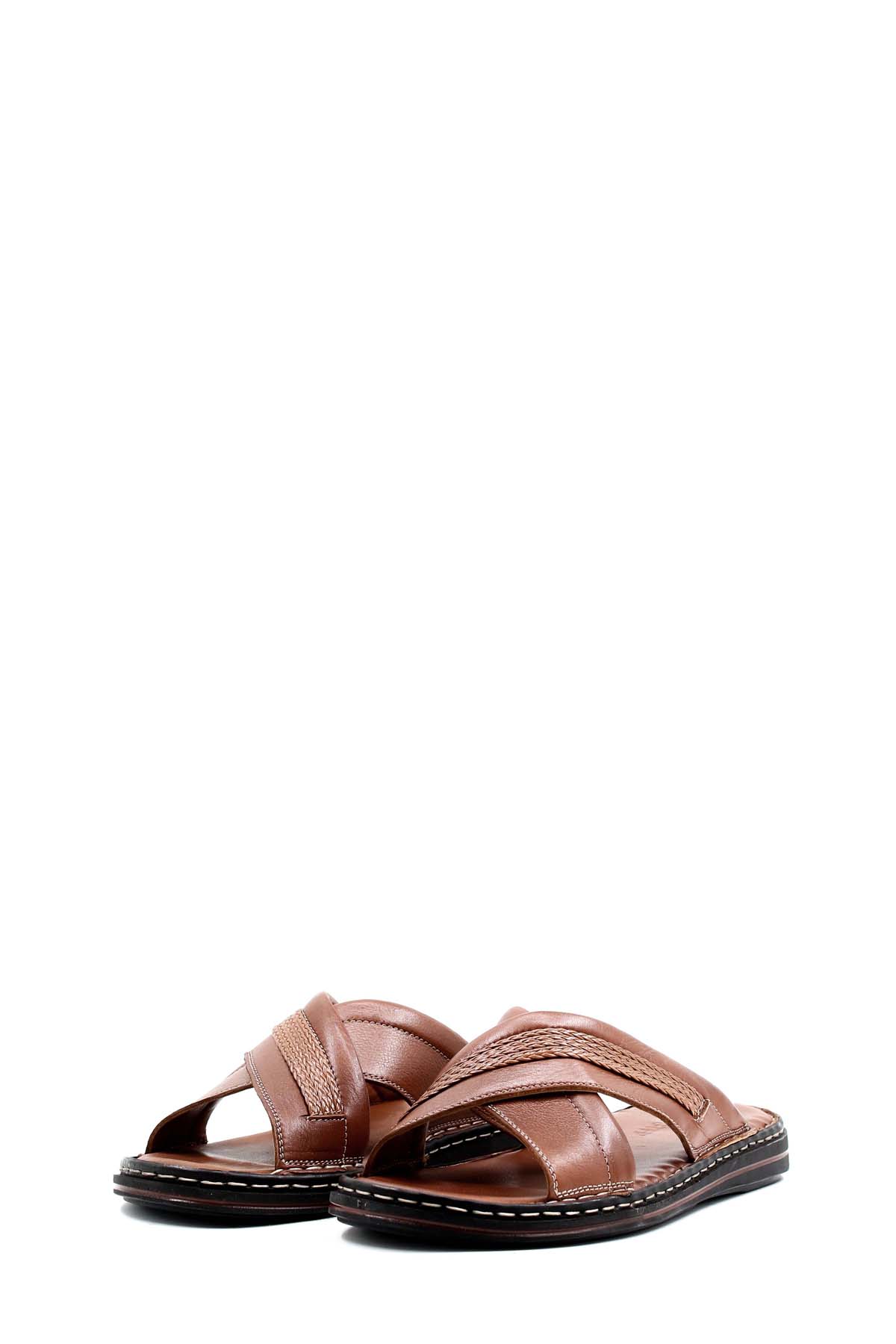 Hakiki Deri Erkek Düz Terlik 128MA173 - Görsel 6