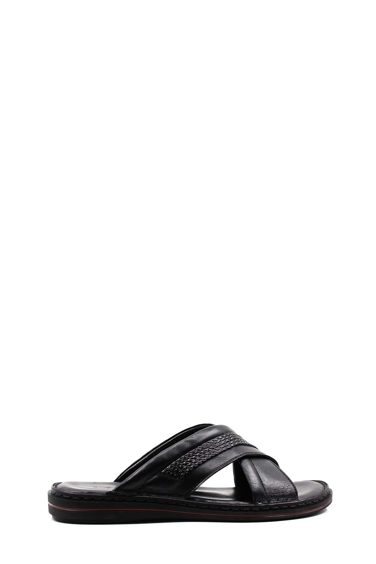 Hakiki Deri Erkek Düz Terlik 128MA173 - Görsel 2