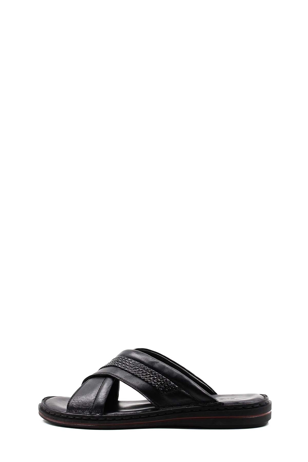 Hakiki Deri Erkek Düz Terlik 128MA173 - Görsel 3