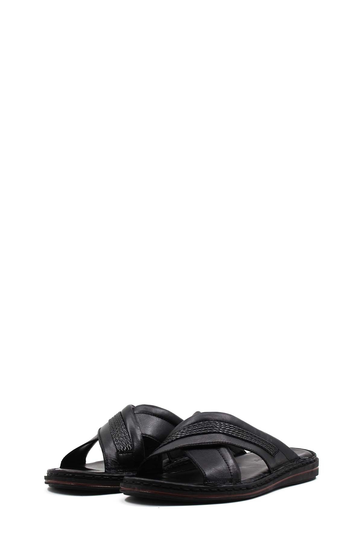 Hakiki Deri Erkek Düz Terlik 128MA173 - Görsel 6