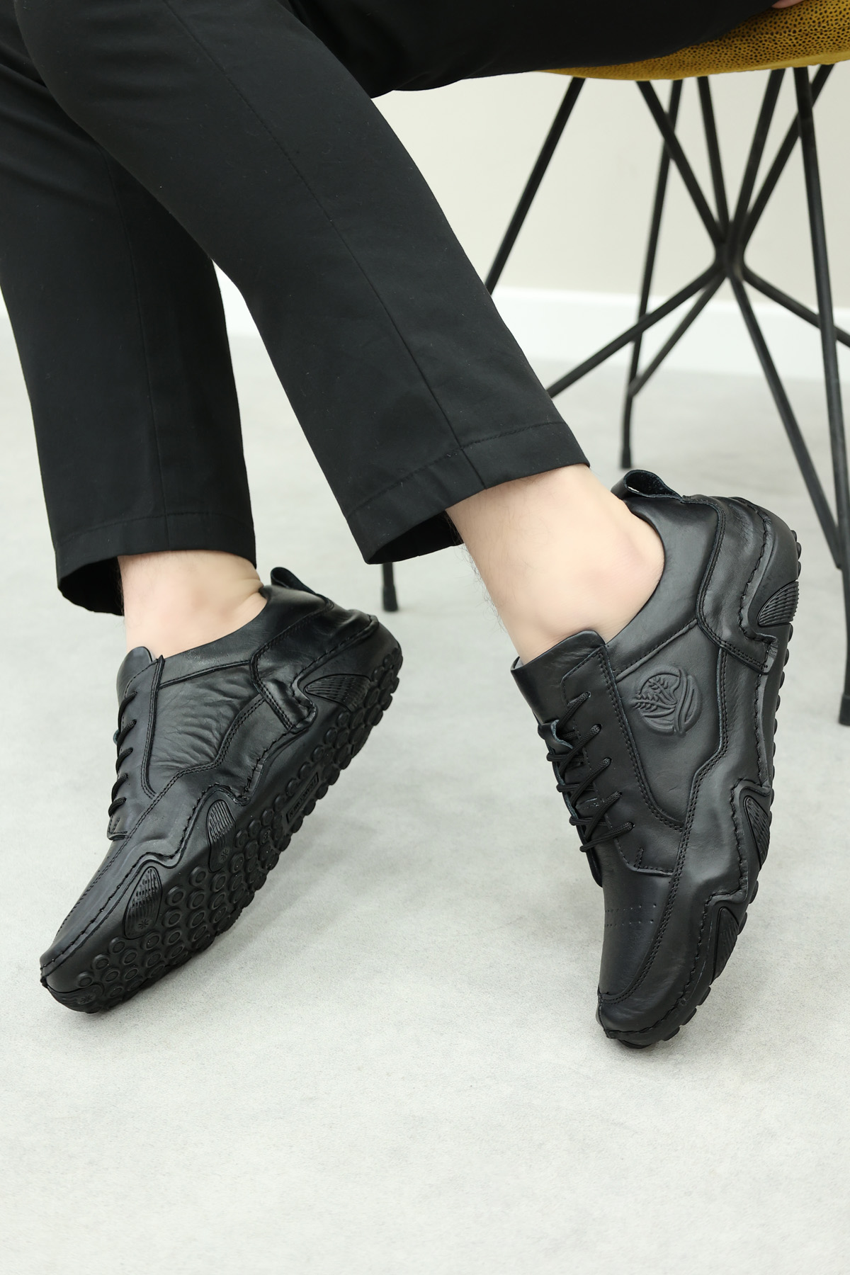 Hakiki Deri Erkek Casual Ayakkabı 127MA325-S - Görsel 2