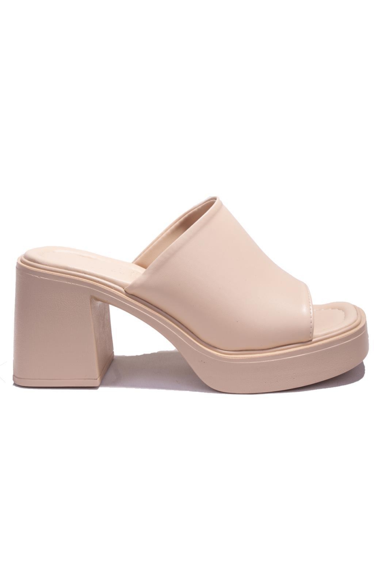 DZA07-890201 Ten Spor Topuklu Kadın Terlik - Görsel 3