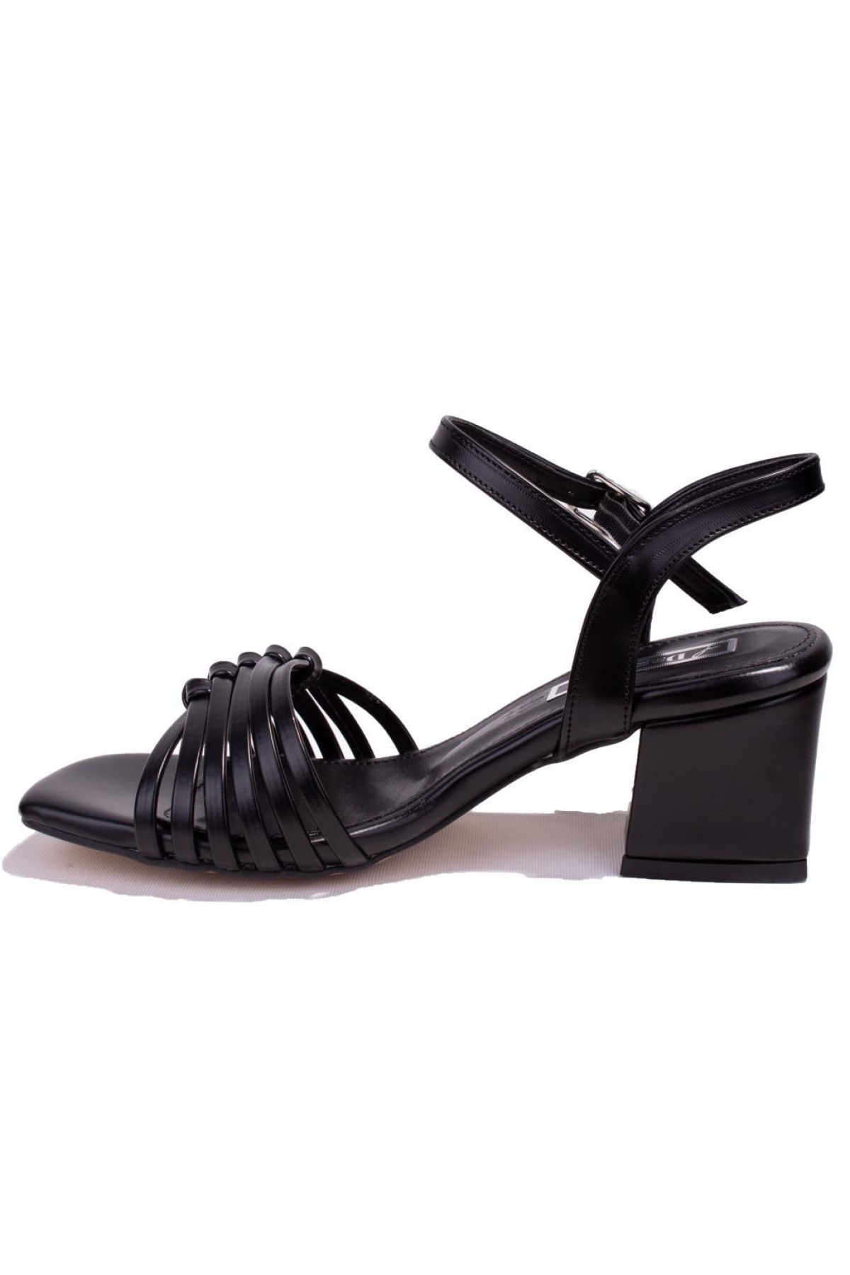DZA07-928055 Siyah Klasik Topuklu Kadın Ayakkabı - Görsel 4