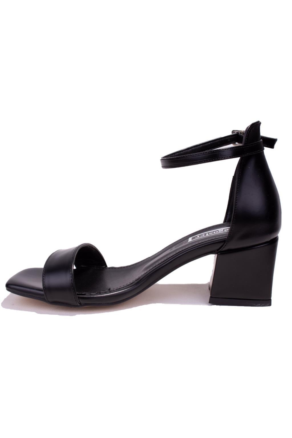 DZA07-928080 Siyah Klasik Topuklu Kadın Ayakkabı - Görsel 4