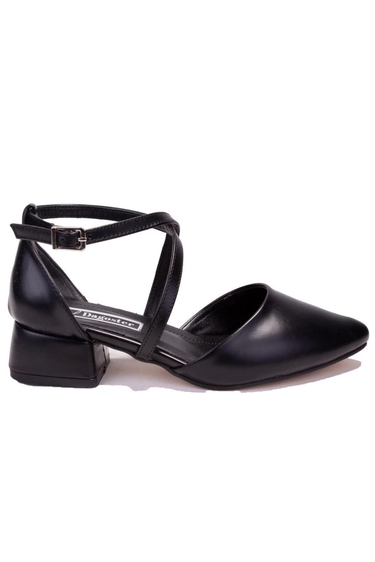 DZA07-928700 Siyah Klasik Topuklu Kadın Ayakkabı - Görsel 3