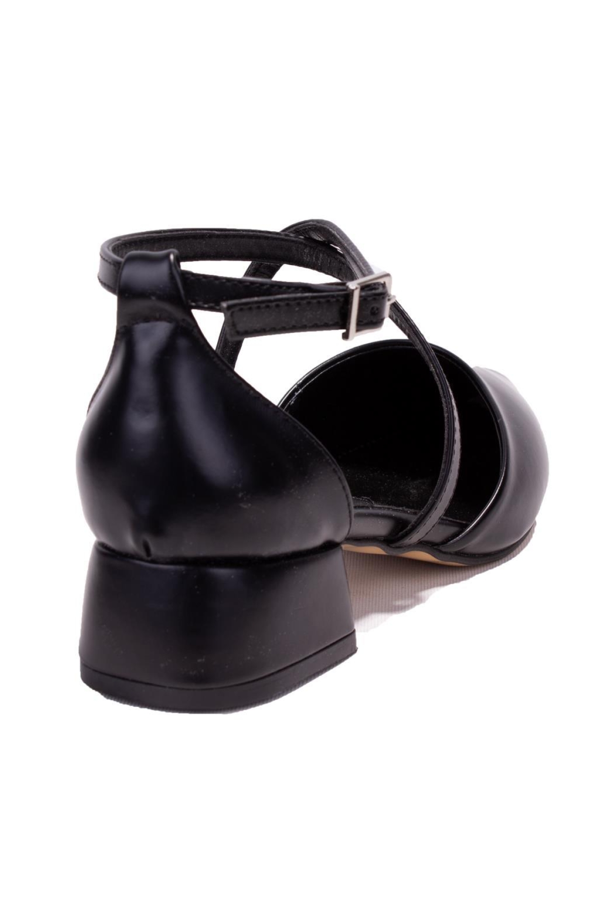 DZA07-928700 Siyah Klasik Topuklu Kadın Ayakkabı - Görsel 5
