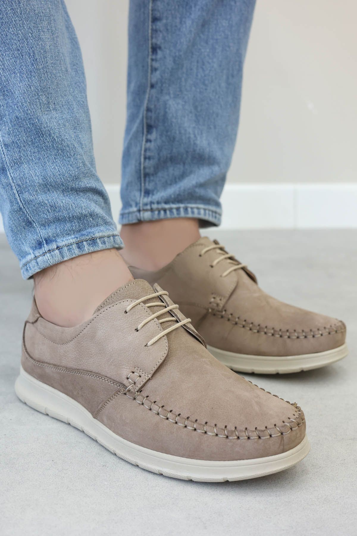 Hakiki Deri Erkek Casual Ayakkabı 161MA126 - Görsel 2