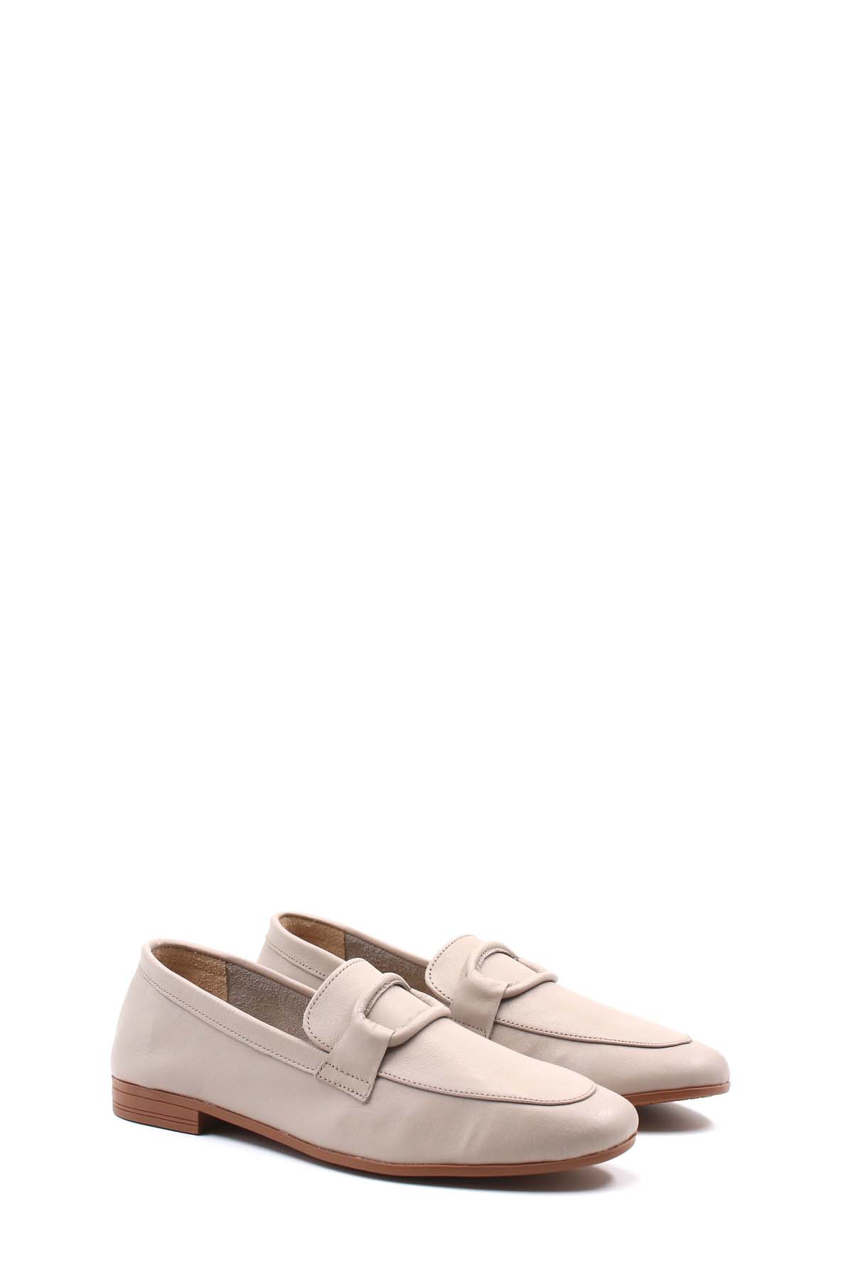 Hakiki Deri Kadın Babet Ayakkabı 419ZAE-16 - Görsel 5