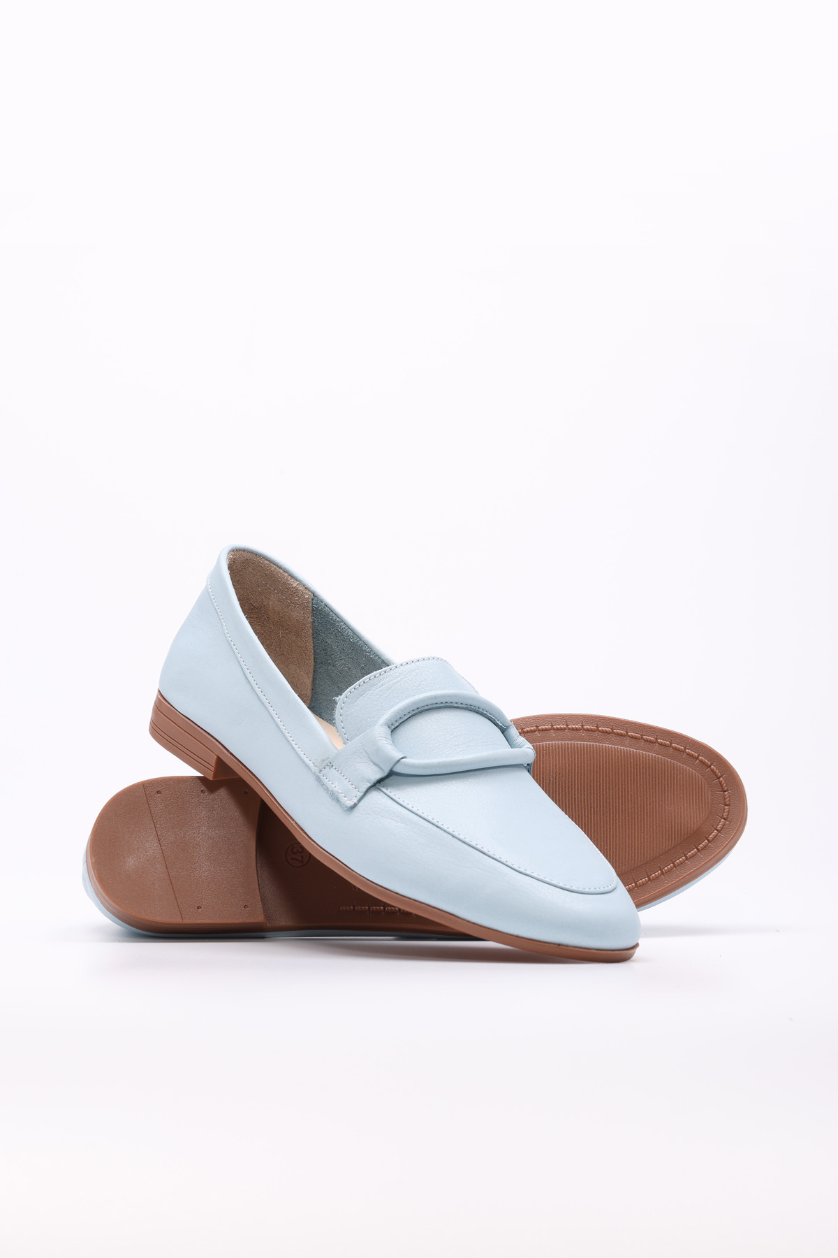 Hakiki Deri Kadın Babet Ayakkabı 419ZAE-16 - Görsel 5