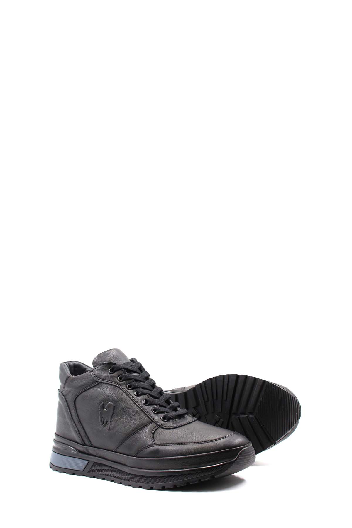 Hakiki Deri Kürklü Erkek Casual Bot 856KMA3292 - Görsel 5