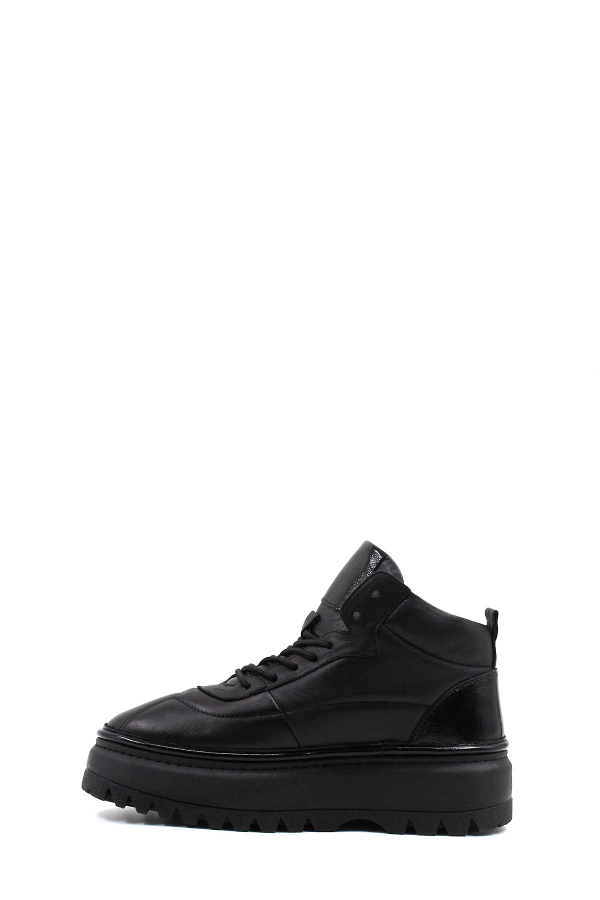 Hakiki Deri Kadın Kalın Taban Bot 409SZA3116 - Görsel 3