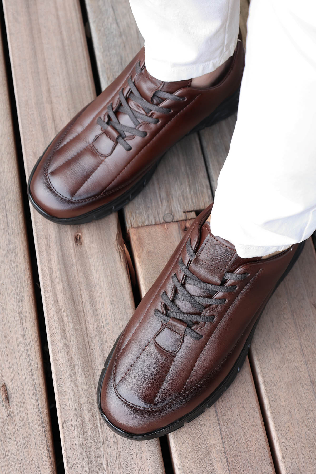 Hakiki Deri Erkek Casual Ayakkabı 161MA222 - Görsel 3