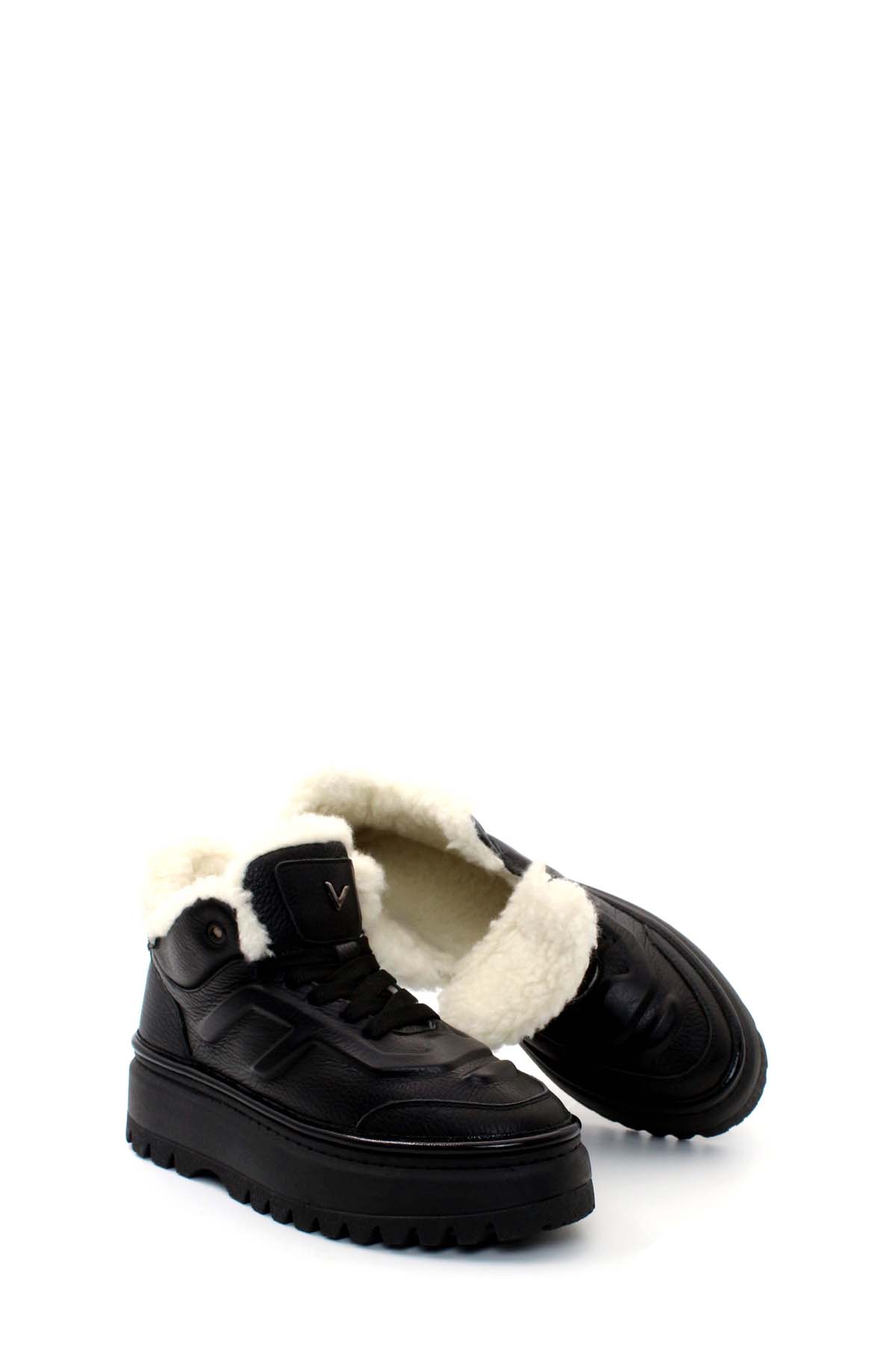 Hakiki Deri Kadın Klasik Bot 409SZA3115 - Görsel 6