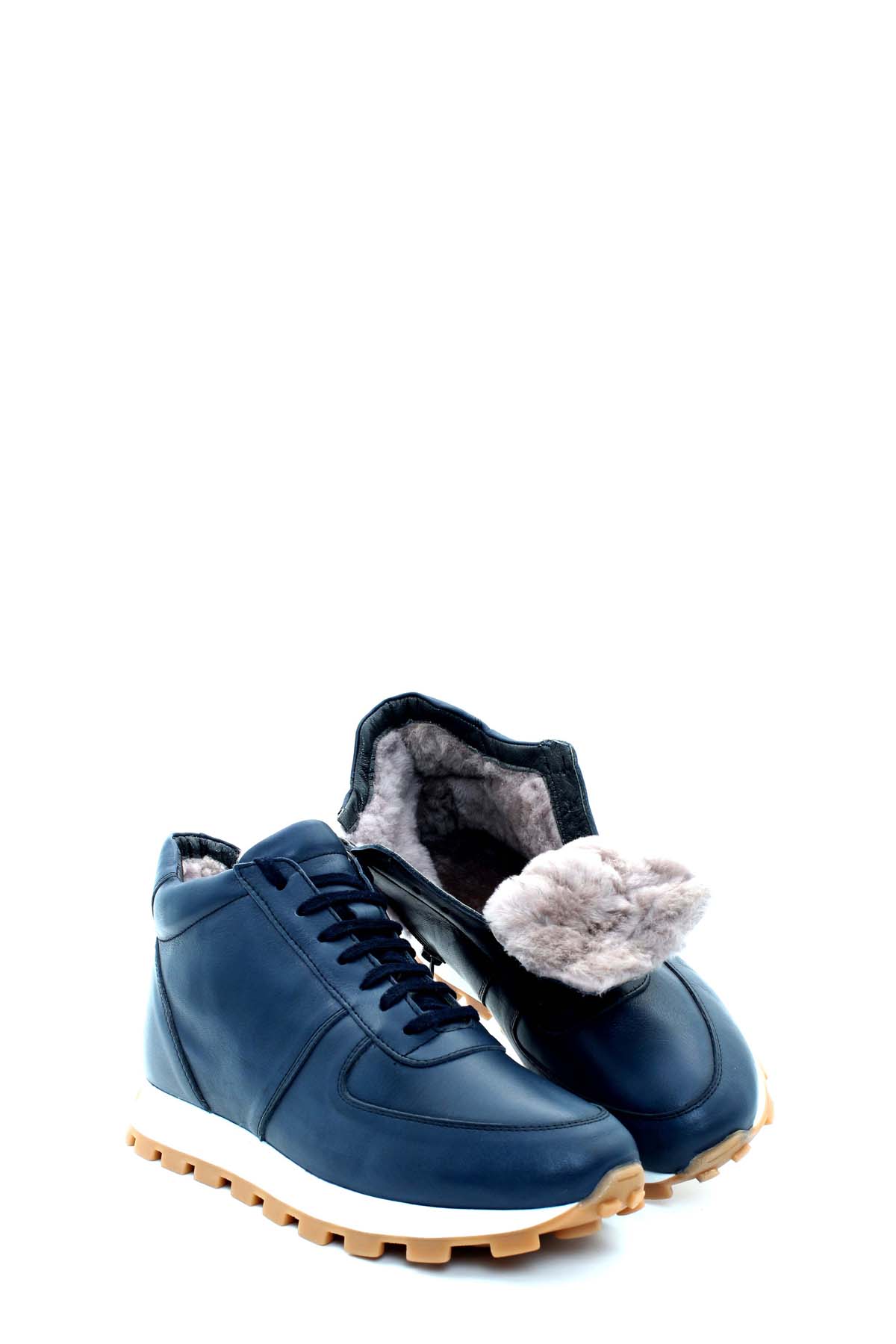 Hakiki Deri Kürklü Erkek Klasik Bot 154KMA1708 - Görsel 5