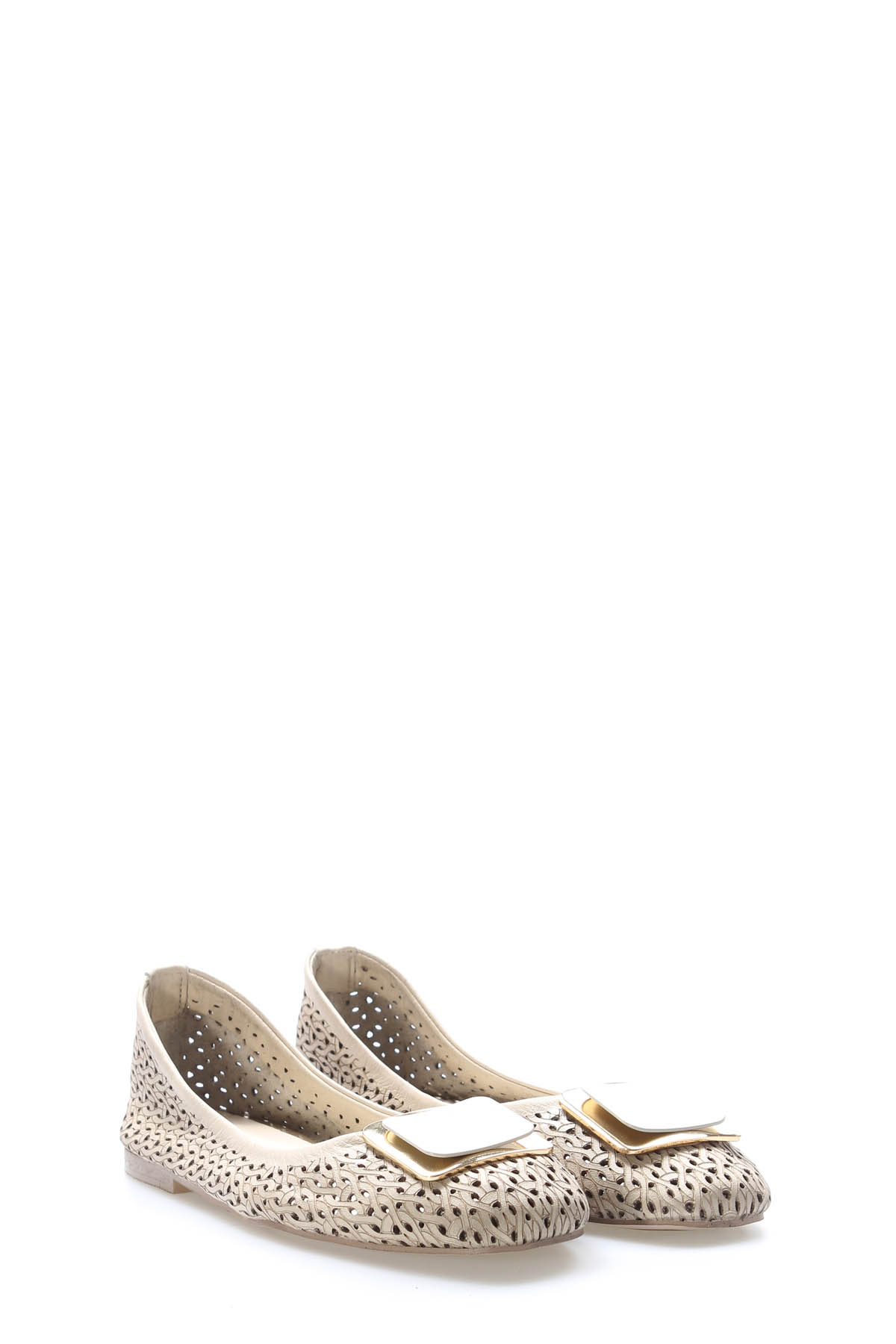 Hakiki Deri Kadın Babet Ayakkabı 210ZA0002 - Görsel 5