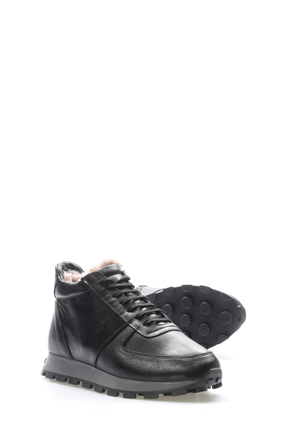 Hakiki Deri Kürklü Erkek Klasik Bot 154KGA1709-1 - Görsel 4